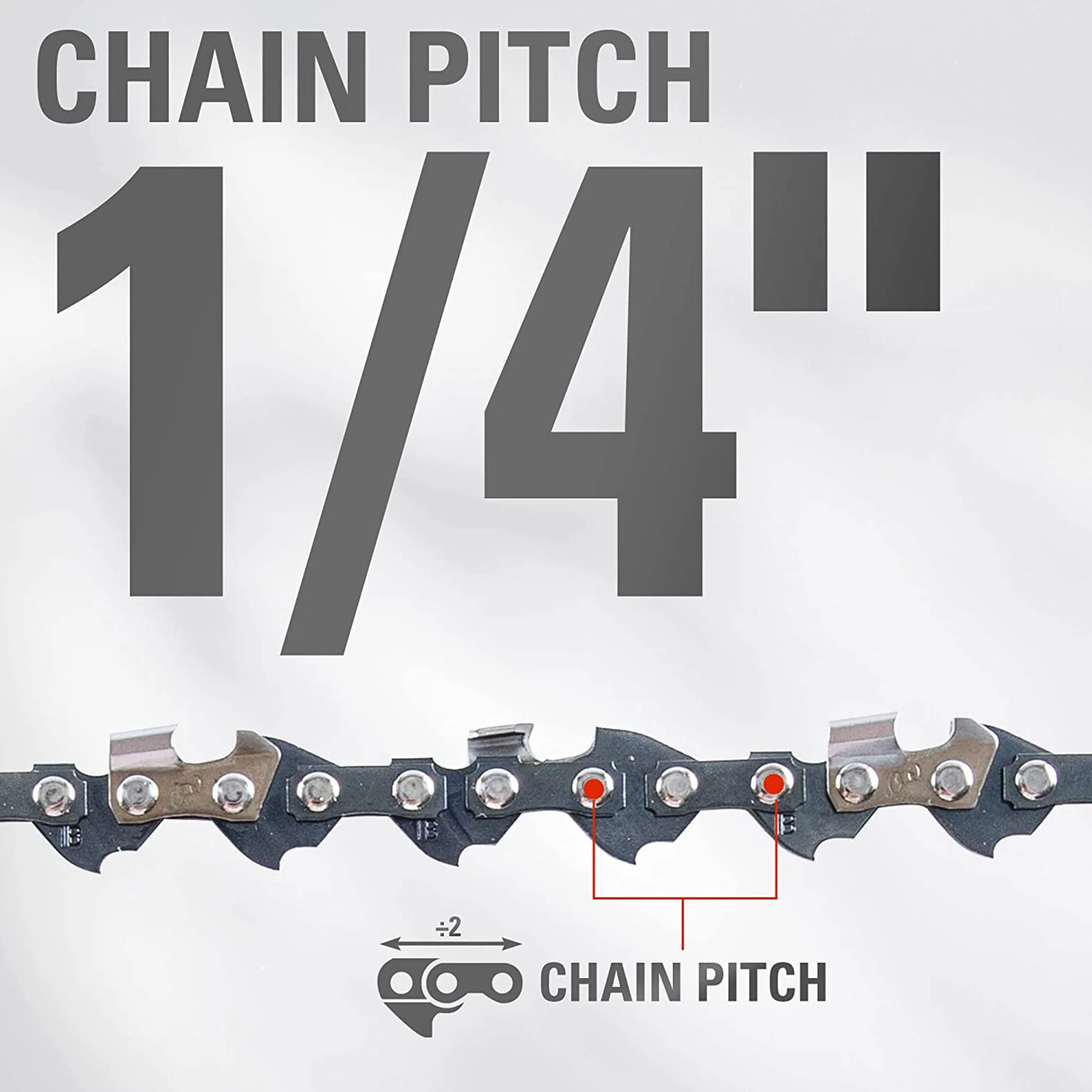 10" Pole Saw Chain, 1/4" Pitch, .050" Chain Gauge and 58 DL - Image 3