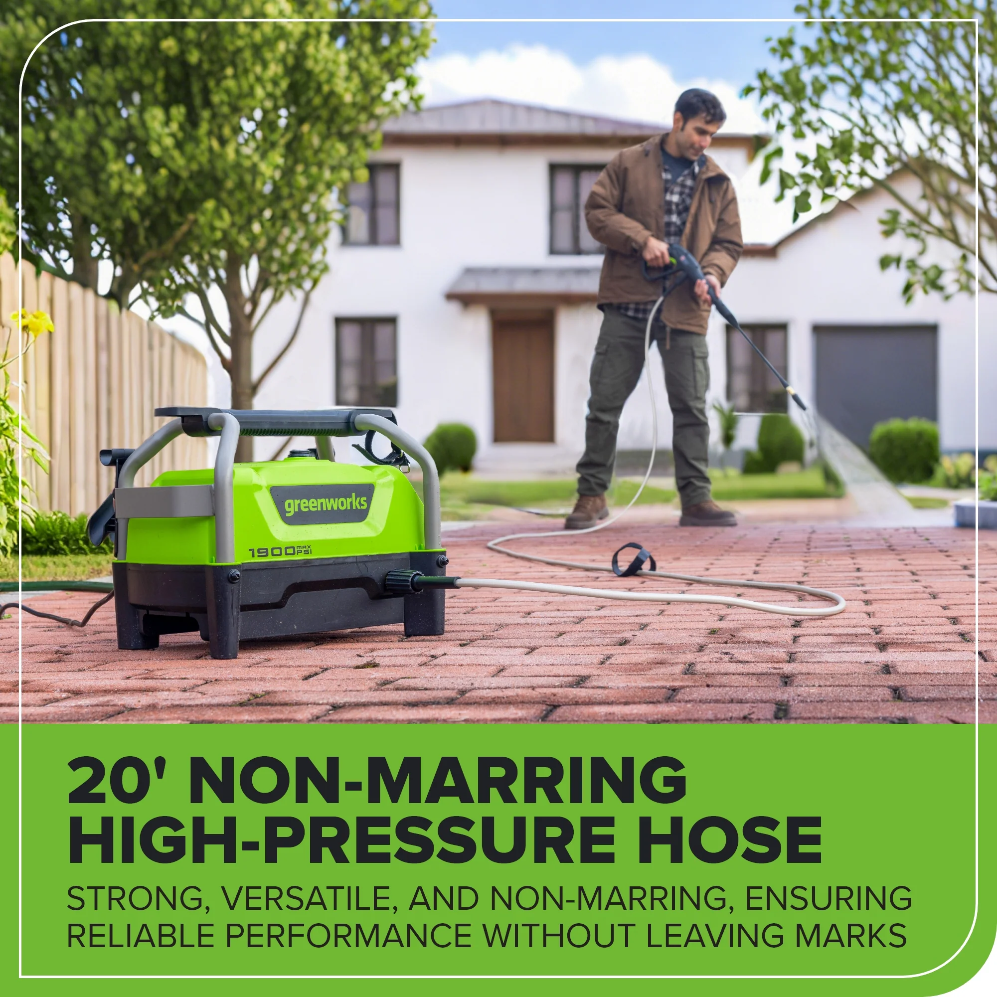 1900 PSI 1.2 GPM Portable Hand Carry Cold Water Electric Pressure Washer - Image 10