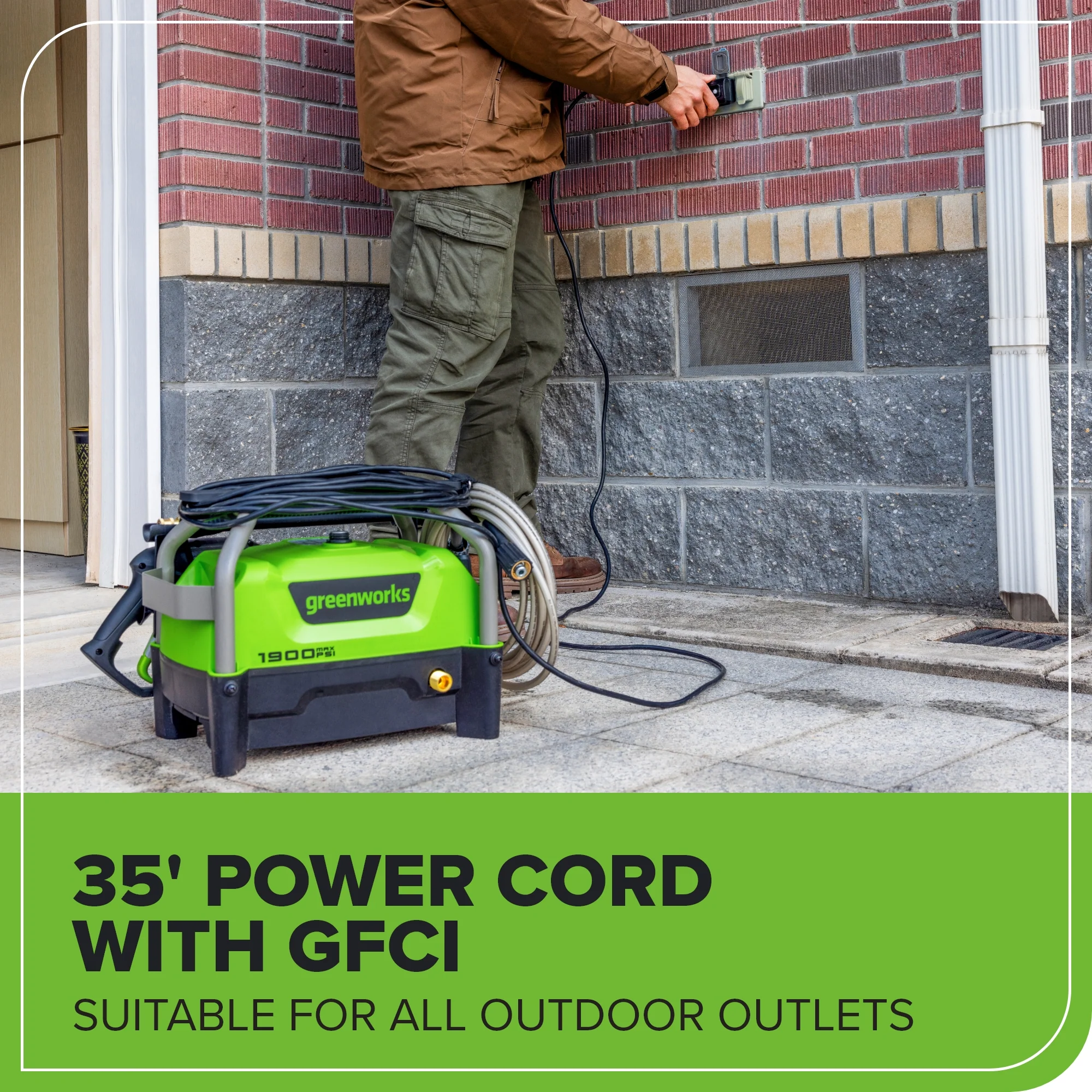 1900 PSI 1.2 GPM Portable Hand Carry Cold Water Electric Pressure Washer - Image 13
