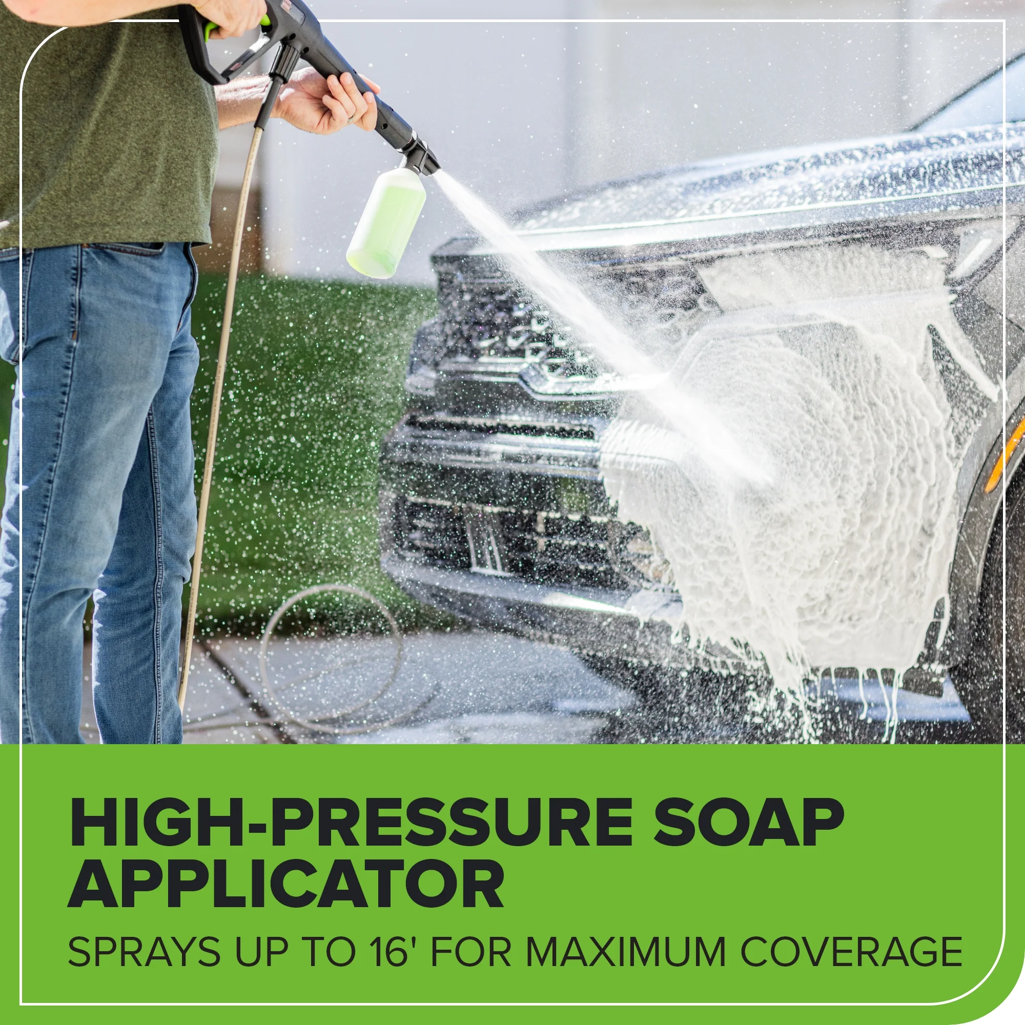 1900 PSI 1.2 GPM Portable Hand Carry Cold Water Electric Pressure Washer - Image 8