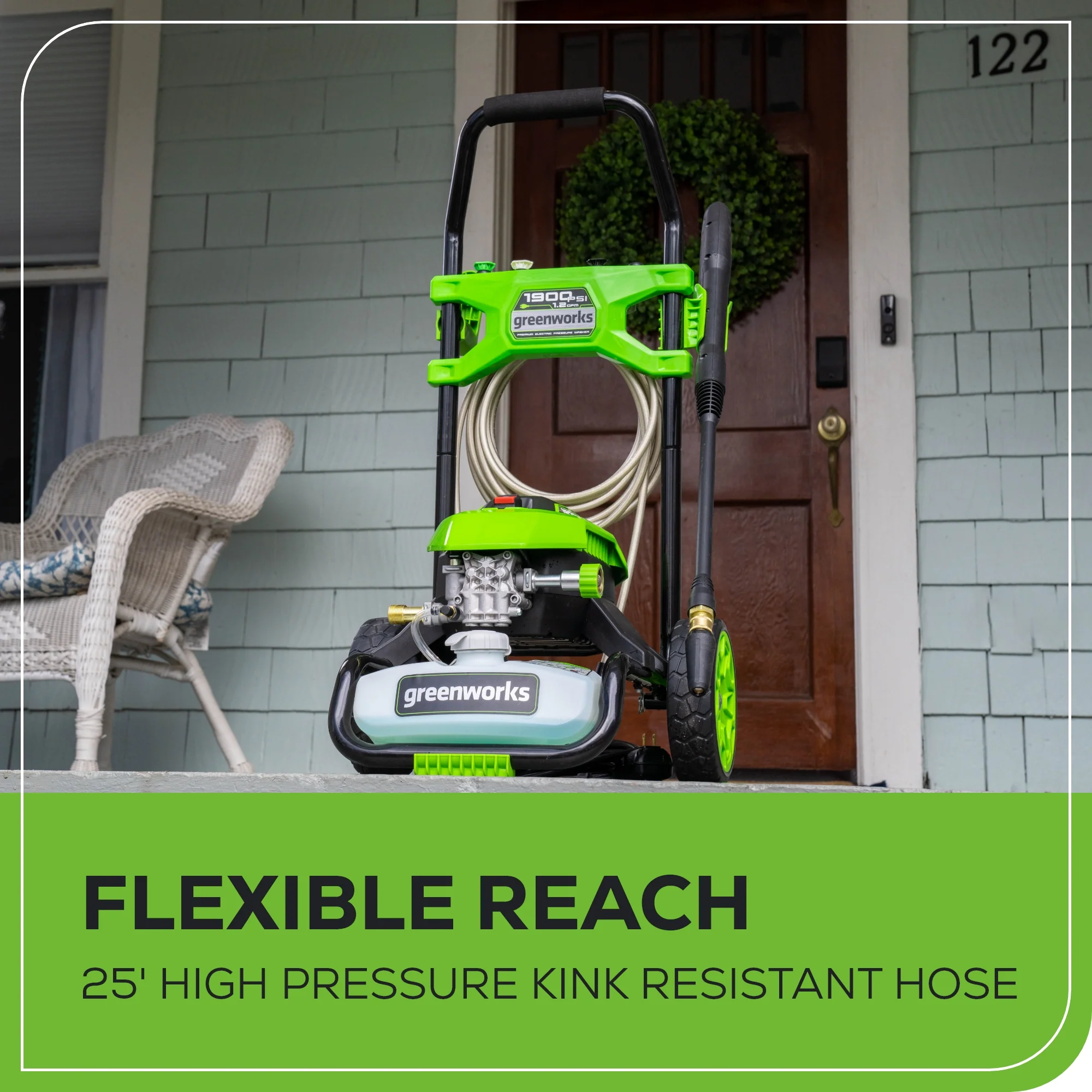 OPEN BOX 1900 PSI 1.2 GPM Cold Water Electric Pressure Washer - Image 9