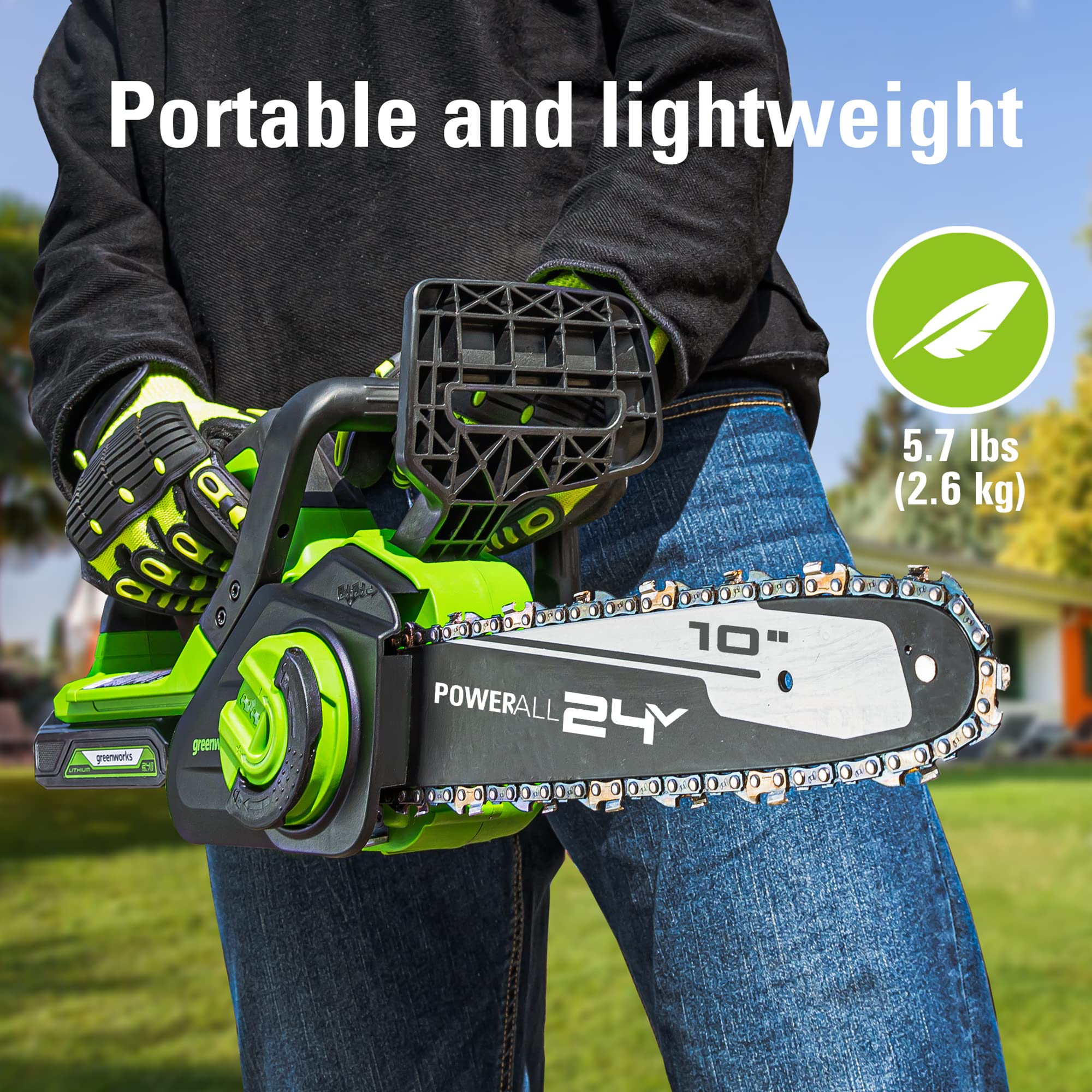 24V 10" Cordless Battery Chainsaw (Tool Only) - Image 6