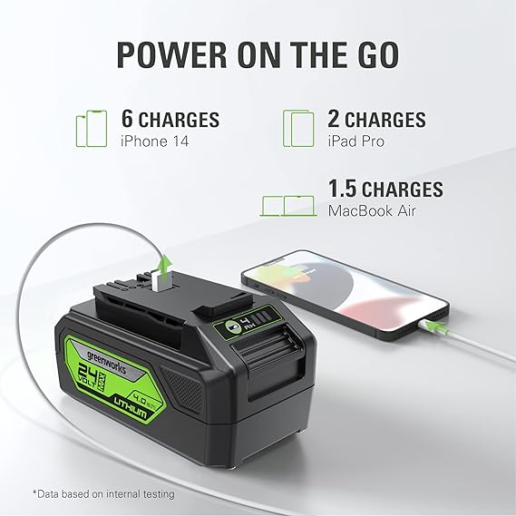 24V 10" Cordless Battery Polesaw and Pole Hedge Trimmer Combo Kit, 4Ah USB Battery and Charger - Image 2