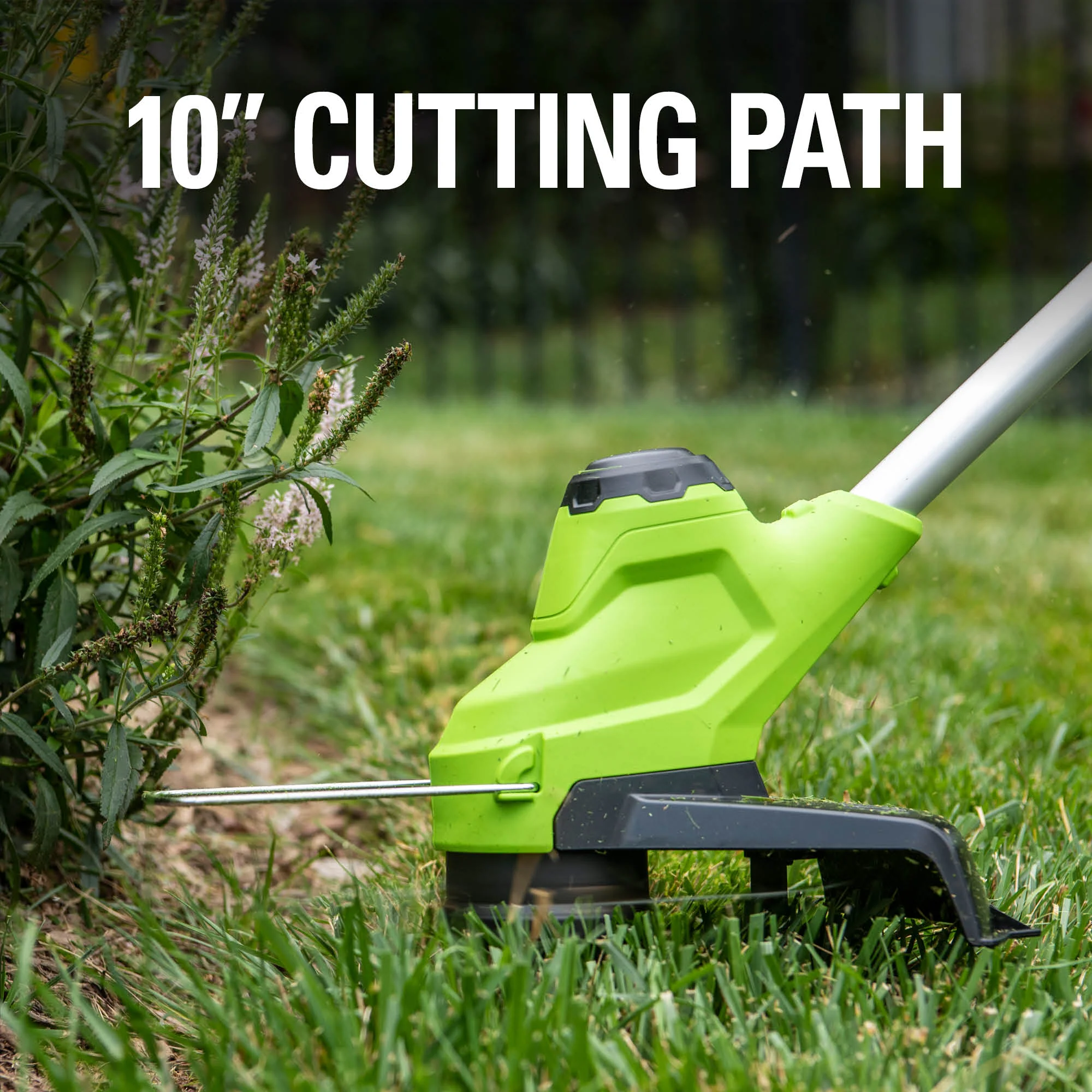 24V 10" Cordless Battery String Trimmer: 2.0 Ah Battery and Charger - Image 5