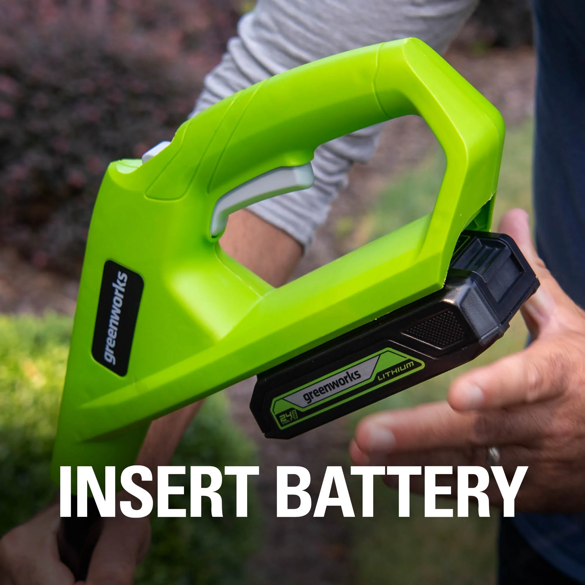 24V 10" Cordless Battery String Trimmer: 2.0 Ah Battery and Charger - Image 7