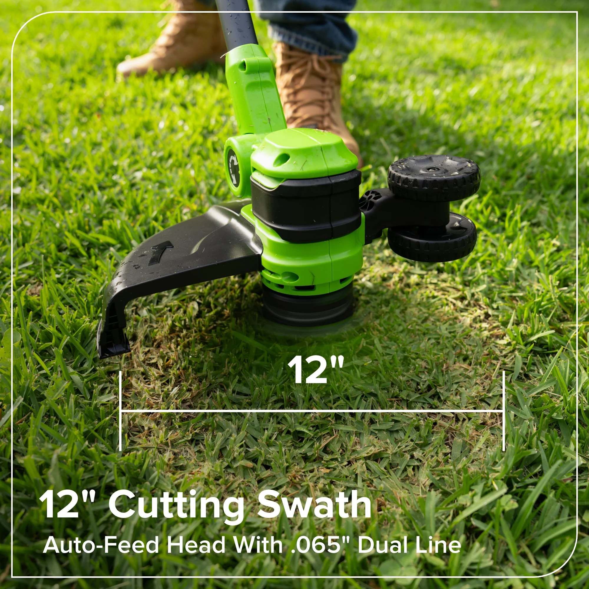 24V 12" Cordless Battery Brushless String Trimmer/Edger (Tool Only) - Image 6