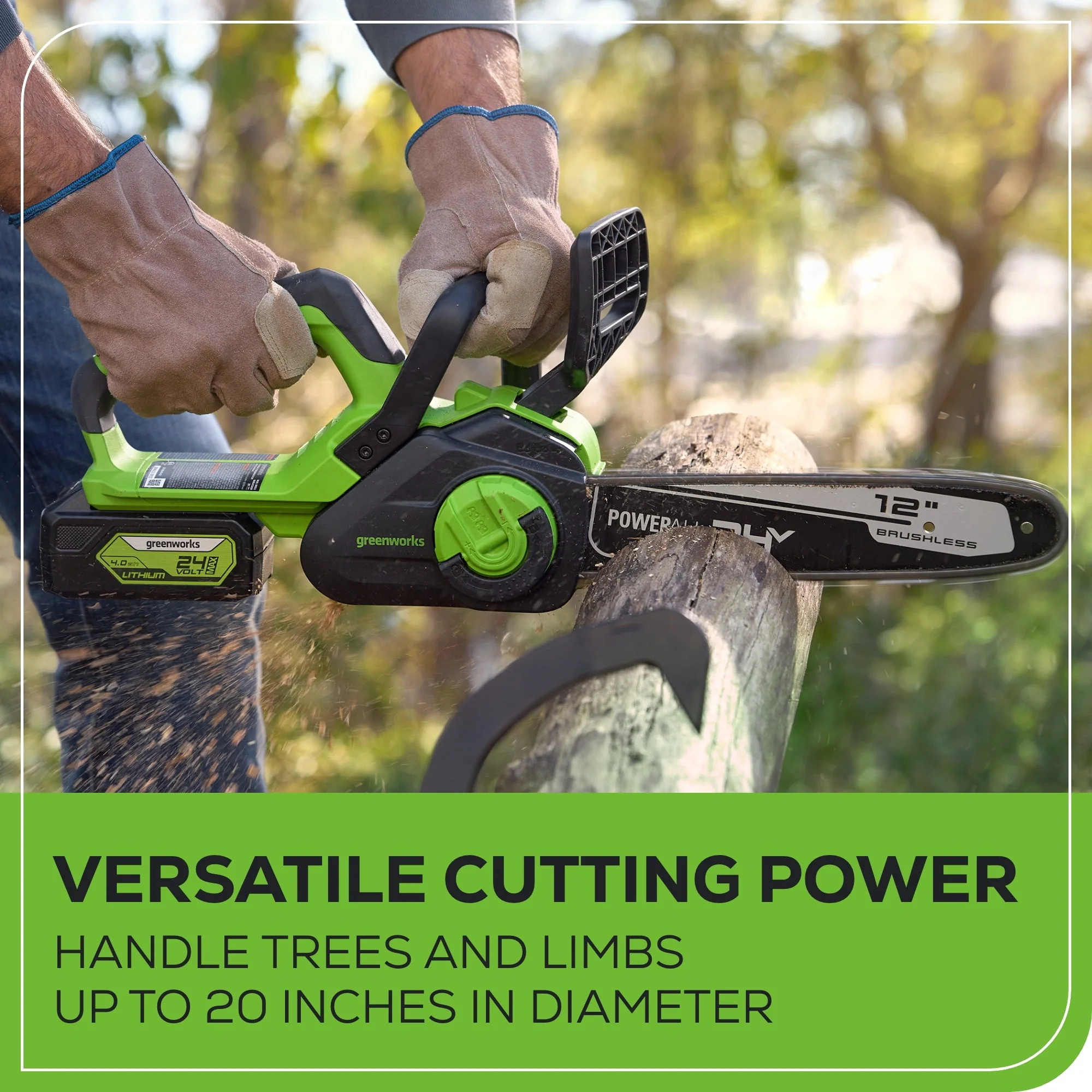 24V 12" Cordless Battery Chainsaw (Tool Only) - Image 5
