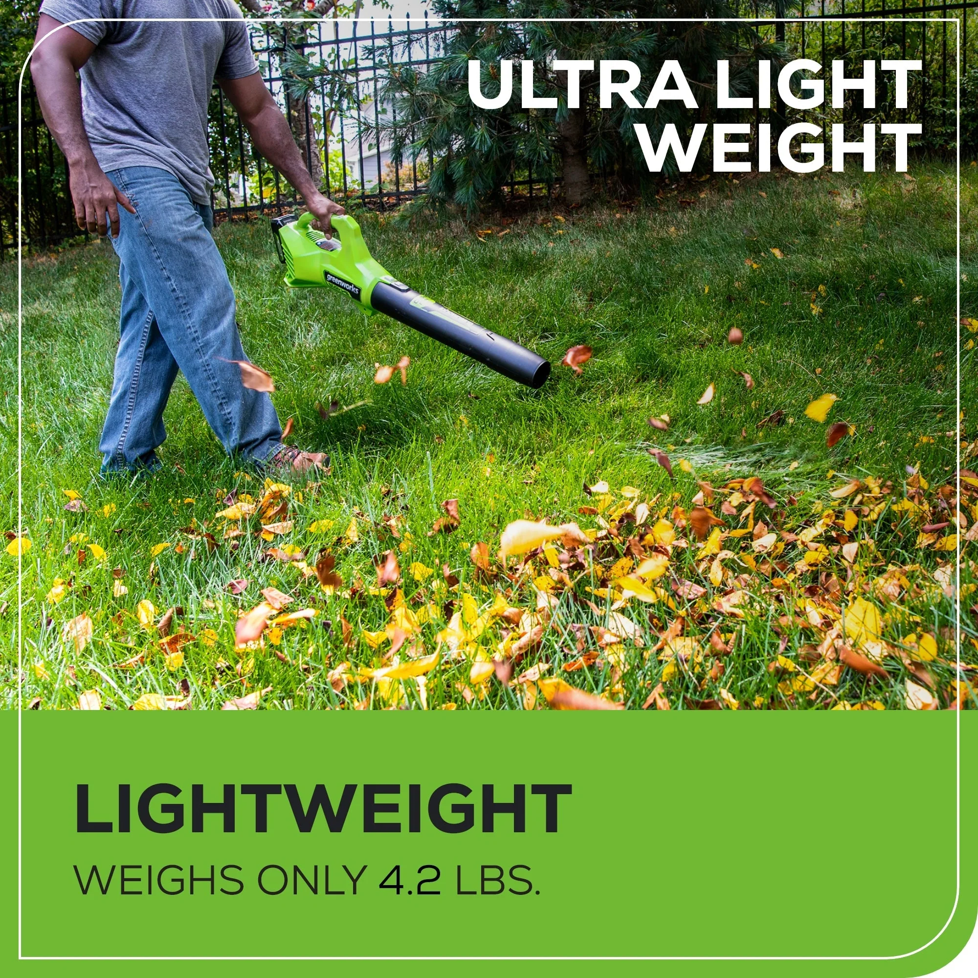 24V 12" Cordless Battery String Trimmer and 320 CFM Blower Combo Kit: 2.0 Ah Battery and Charger - Image 8