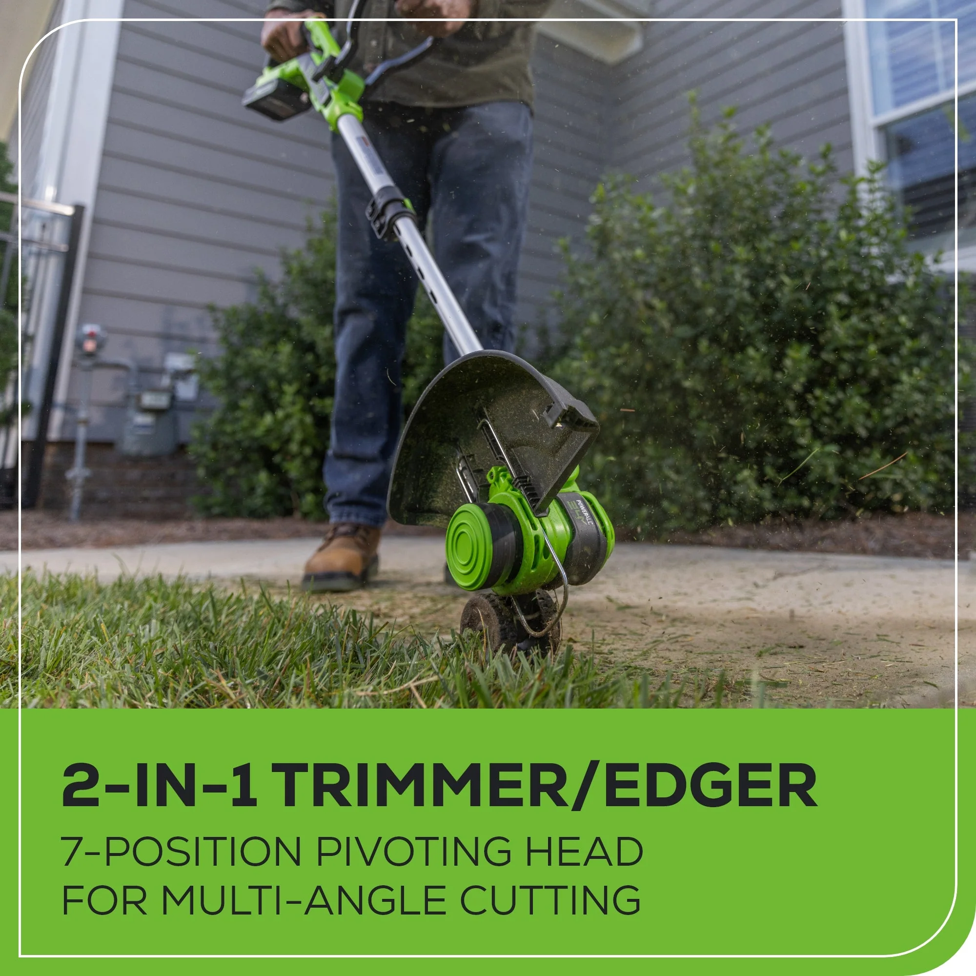 24V 12" Cordless Battery String Trimmer and Edger (Tool Only) - Image 7