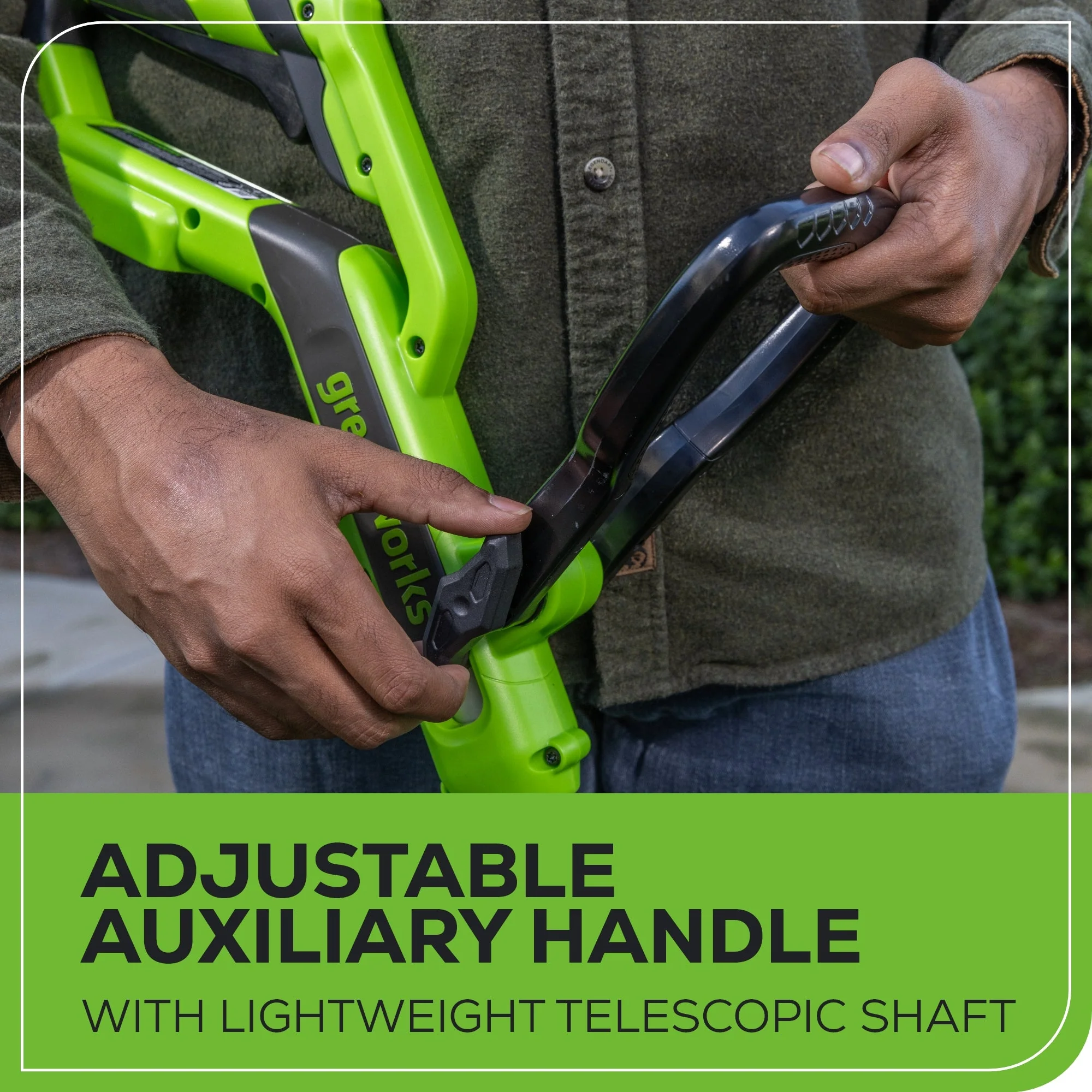 24V 12" Cordless Battery String Trimmer and Edger: 2.0 Ah USB Battery and Charger - Image 8