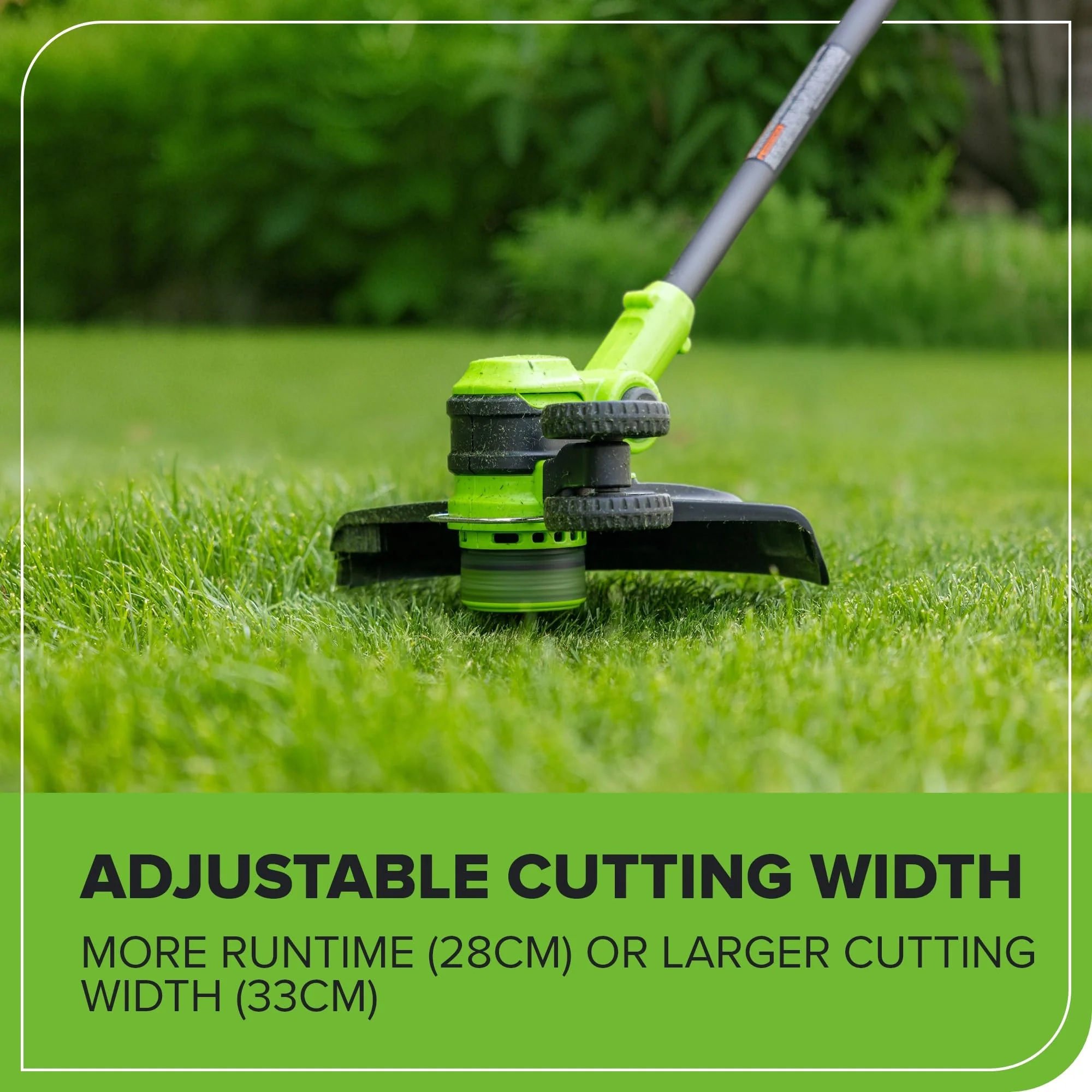 24V 13" Cordless Battery String Trimmer/Edger, 20PC Blades (Tool Only) - Image 7