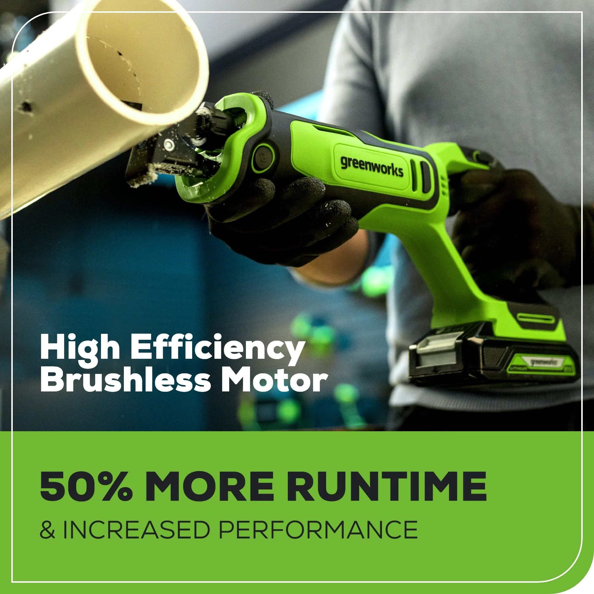24V 6" Reciprocating Saw w/ 2.0Ah Battery & Charger - Image 4