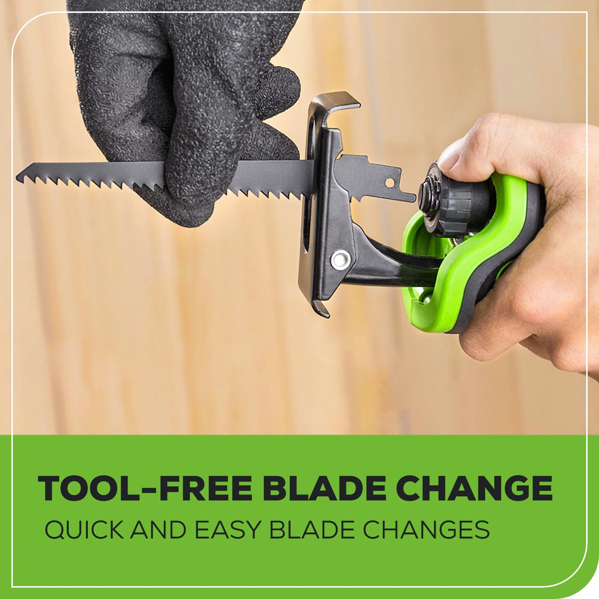24V 6" Reciprocating Saw w/ 2.0Ah Battery & Charger - Image 7