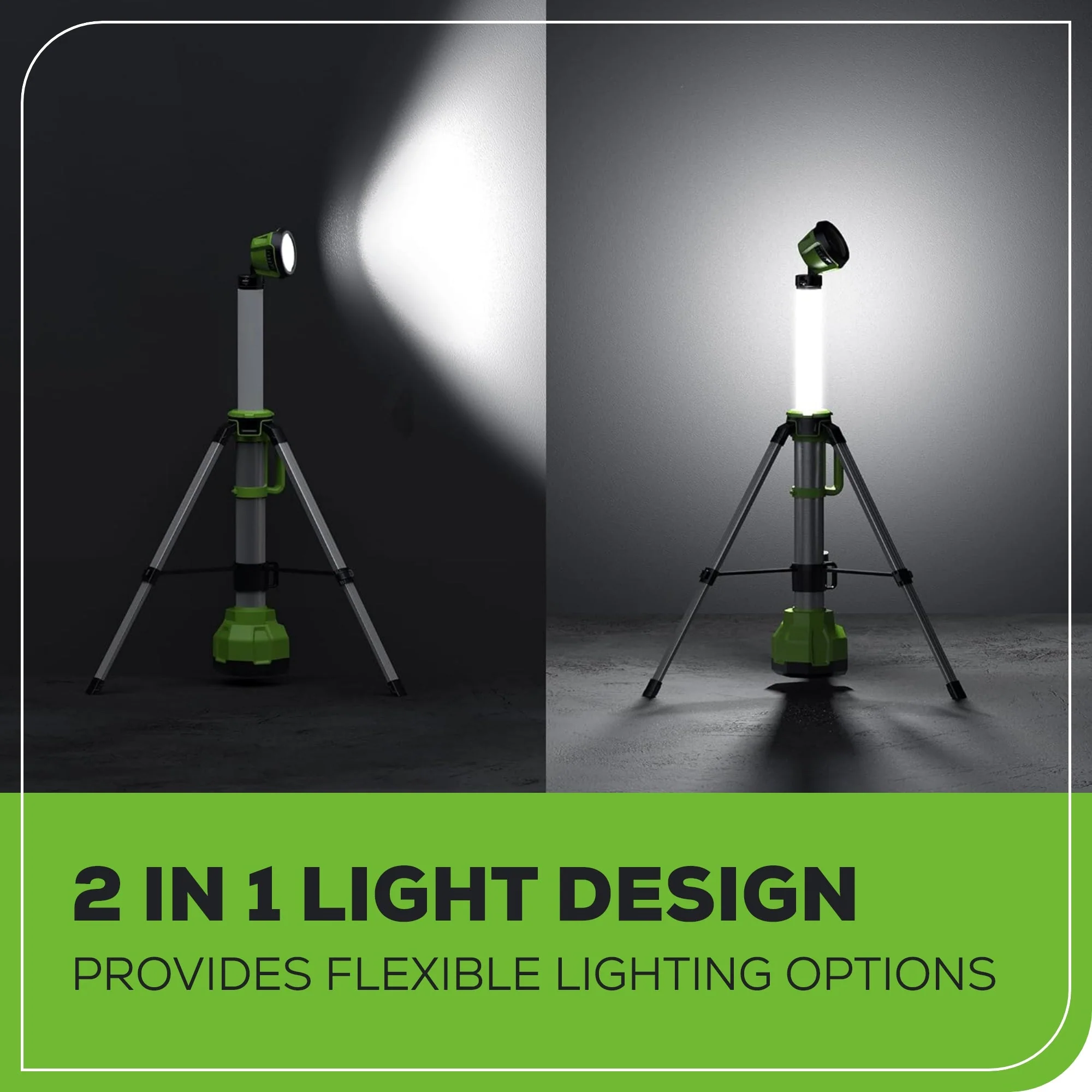 24V Cordless Battery 2-in-1 Standing Light (Tool Only) - Image 9