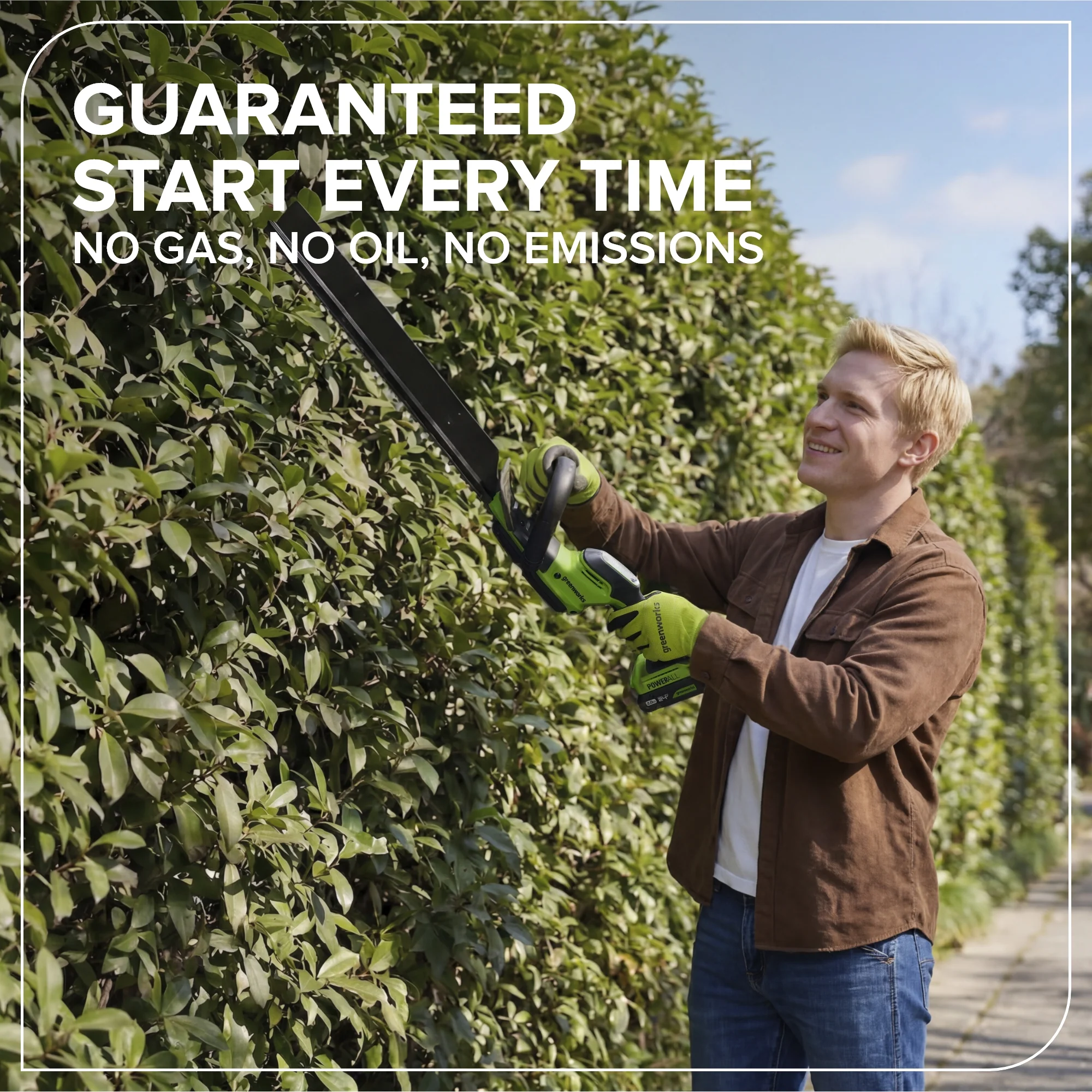 24V 20" Brushless (1.1" Cutting Capacity) Hedge Trimmer (Tool Only) - Image 9
