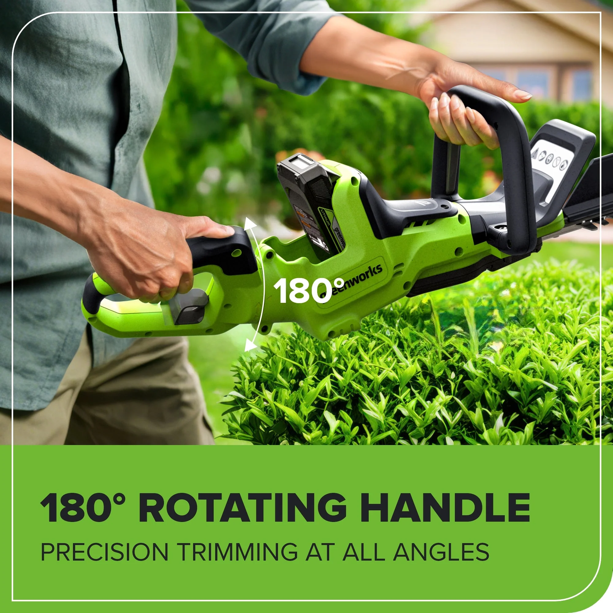 24V 24" Cordless Battery Hedge Trimmer (Tool Only) - Image 5