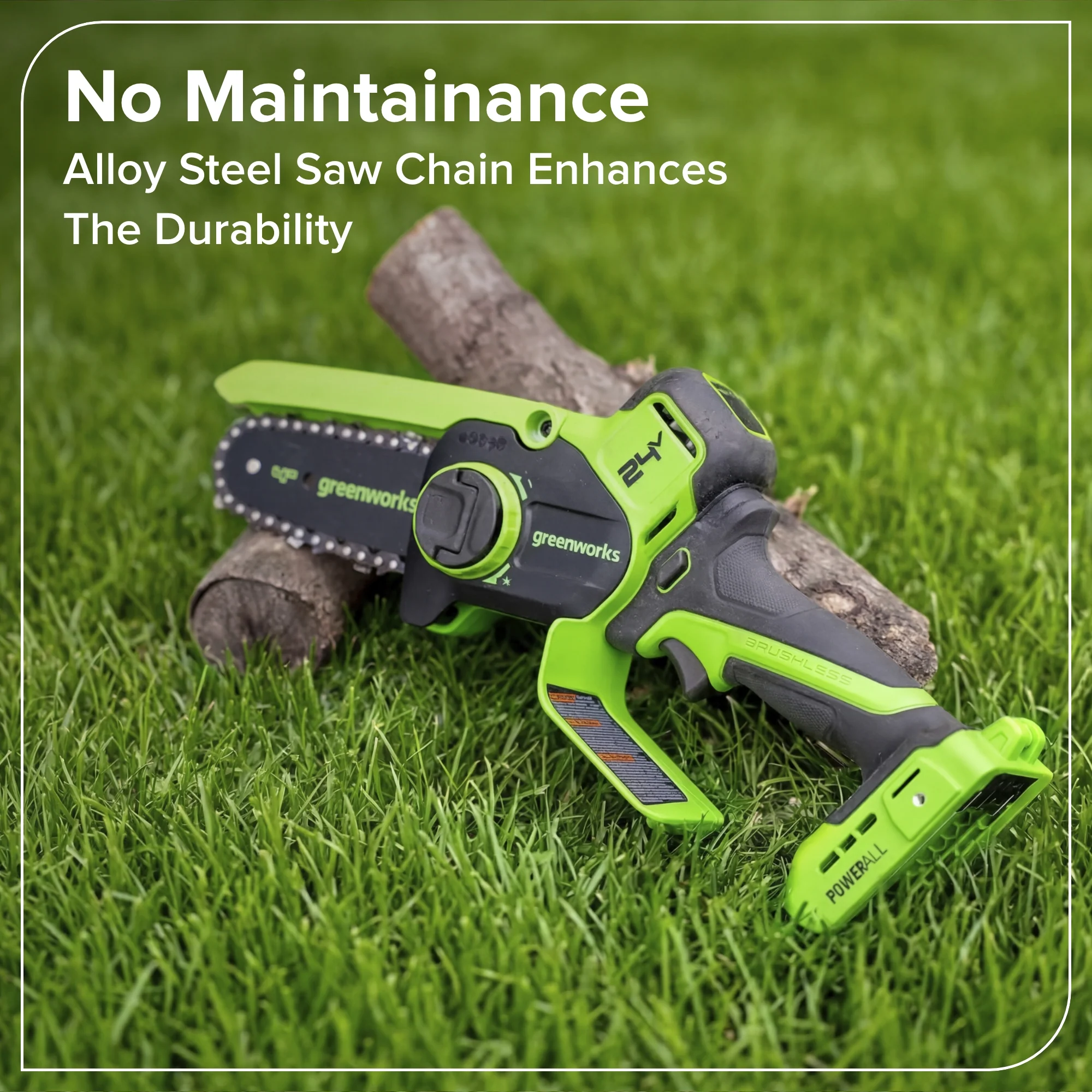 24V 4” Cordless Battery Brushless Pruner Saw (Tool Only) - Image 10