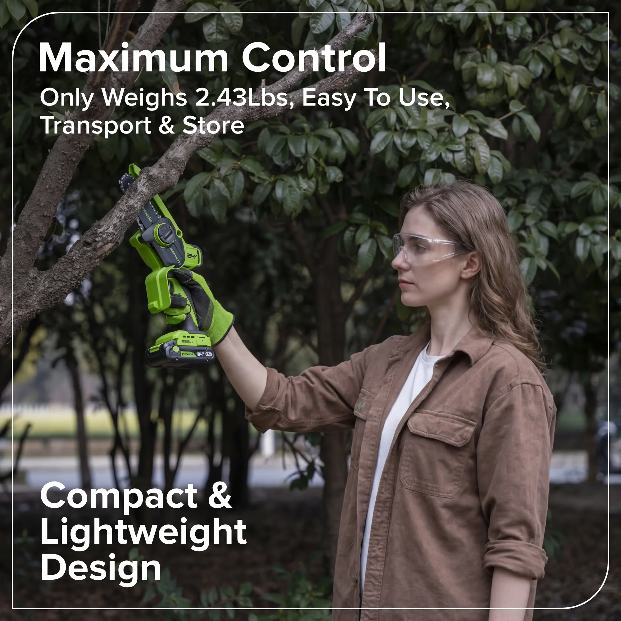 24V 4” Cordless Battery Brushless Pruner Saw (Tool Only) - Image 5