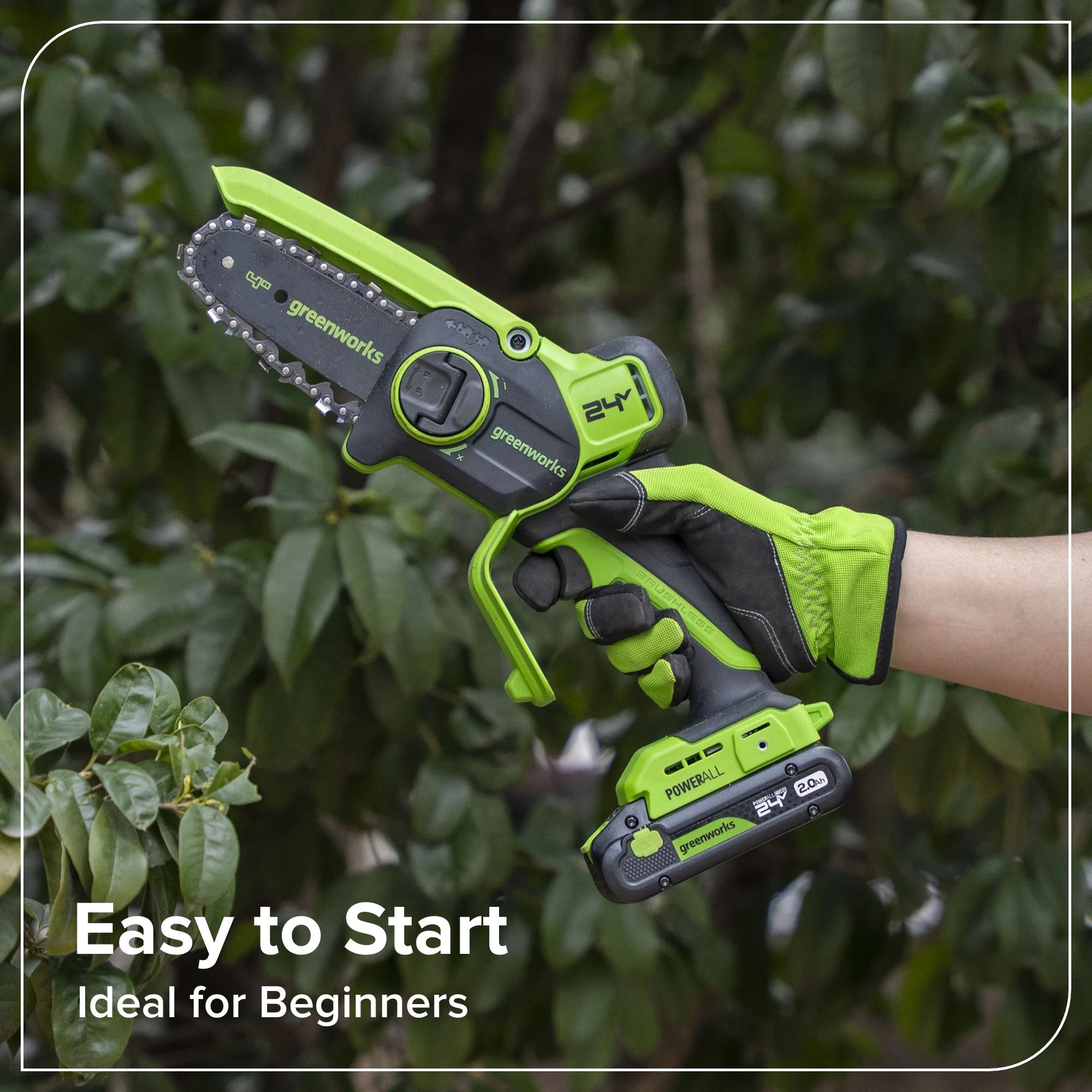 24V 4” Cordless Battery Brushless Pruner Saw (Tool Only) - Image 6