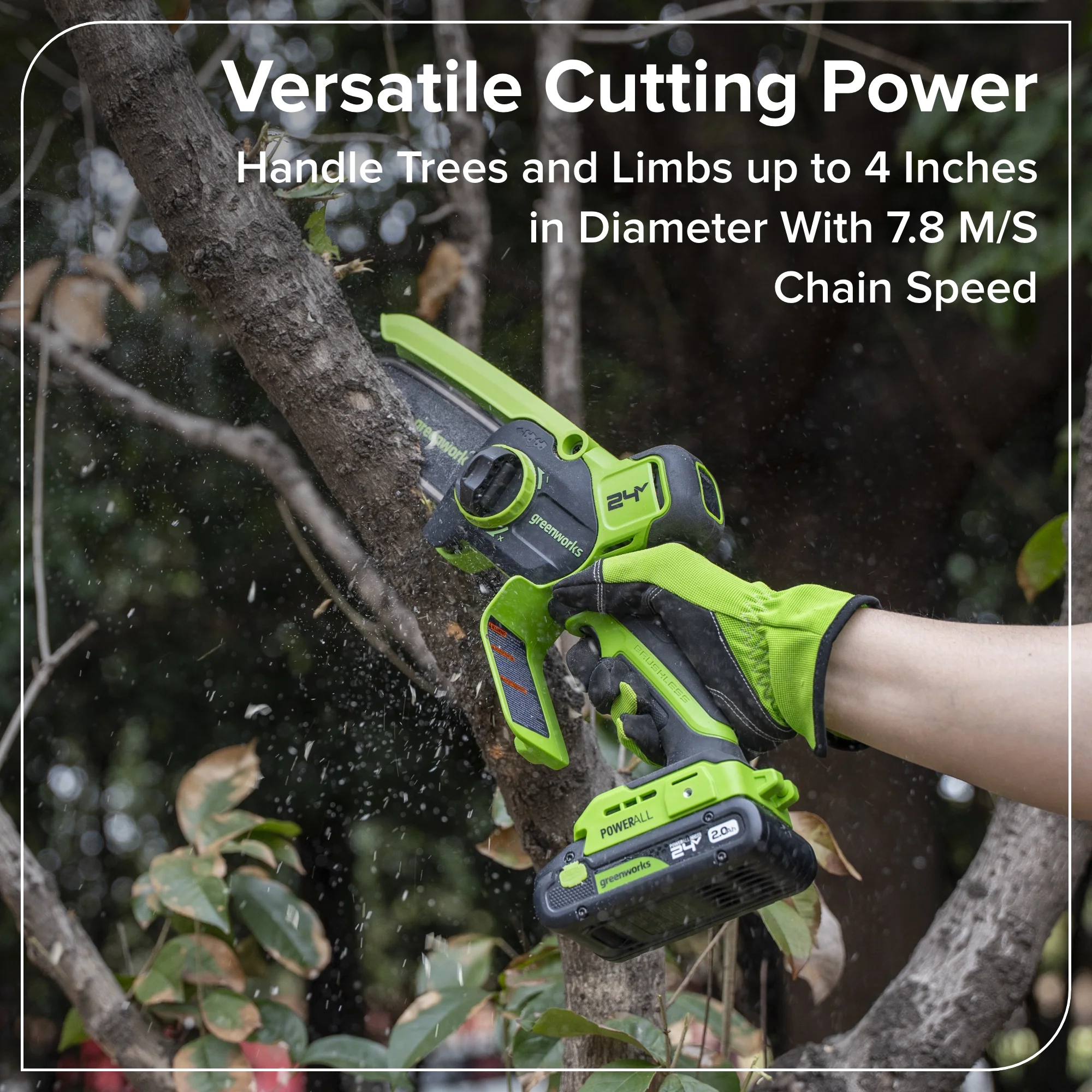 24V 4” Cordless Battery Brushless Pruner Saw (Tool Only) - Image 9