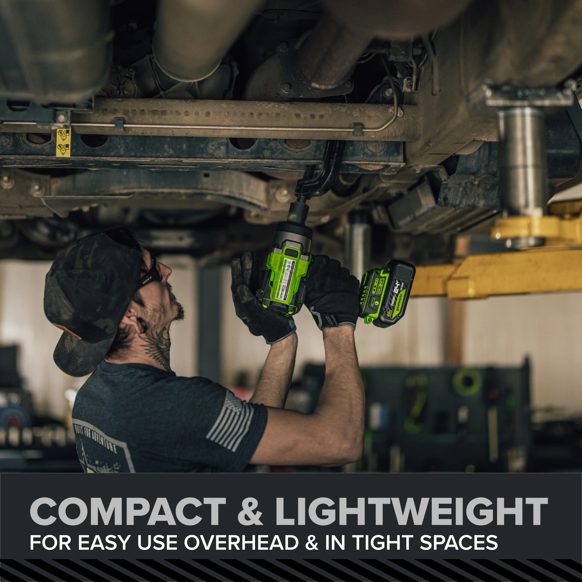 24V PowerAll Pro 1,430 ft-lb Breakaway Torque 1/2" Impact Wrench, Tool Only - Image 10