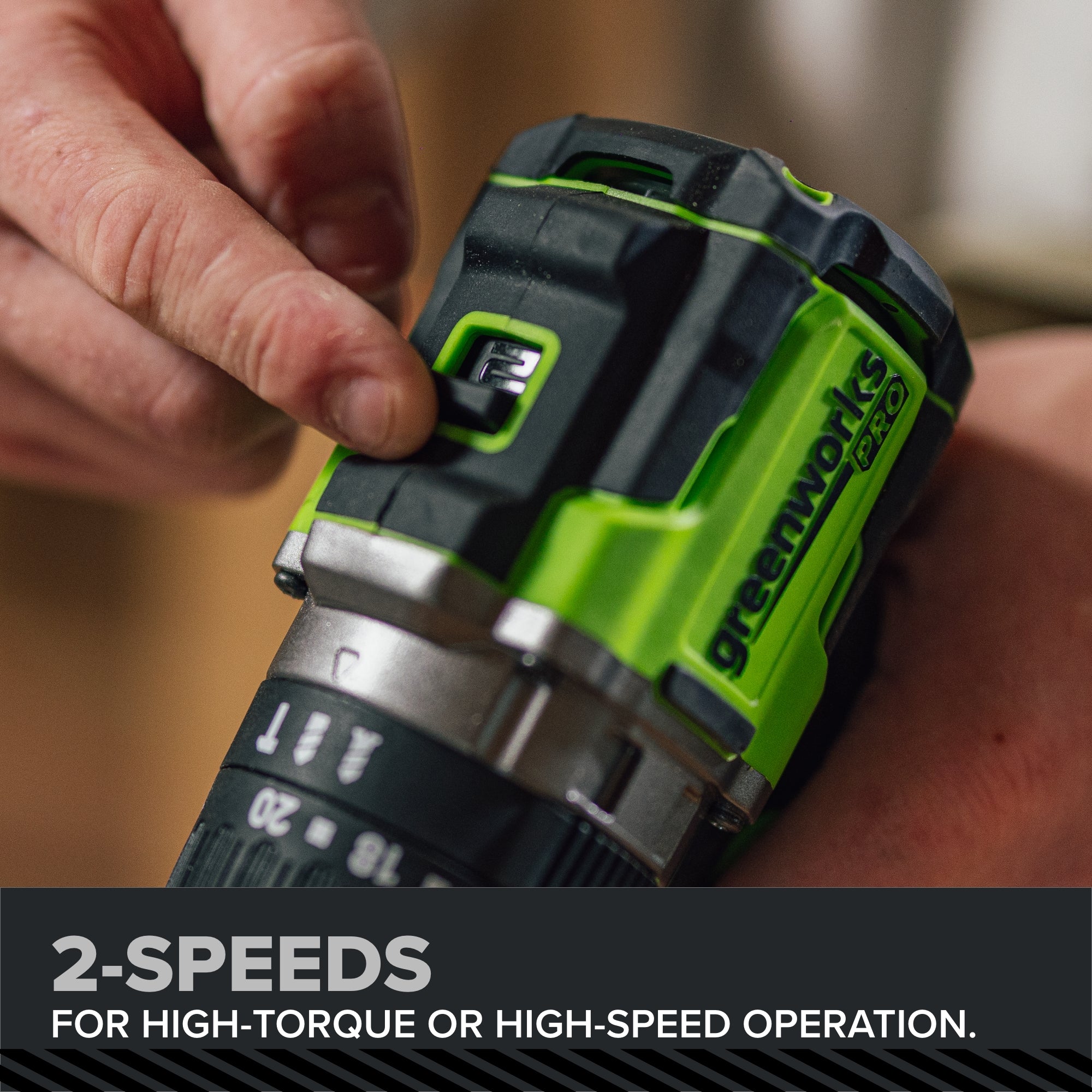 24V PowerAll Pro 850 in-lb 1/2" Hammer Drill, with 2.0 Ah Battery, 30W Charger, Belt Clip, and Auxiliary Handle - Image 14