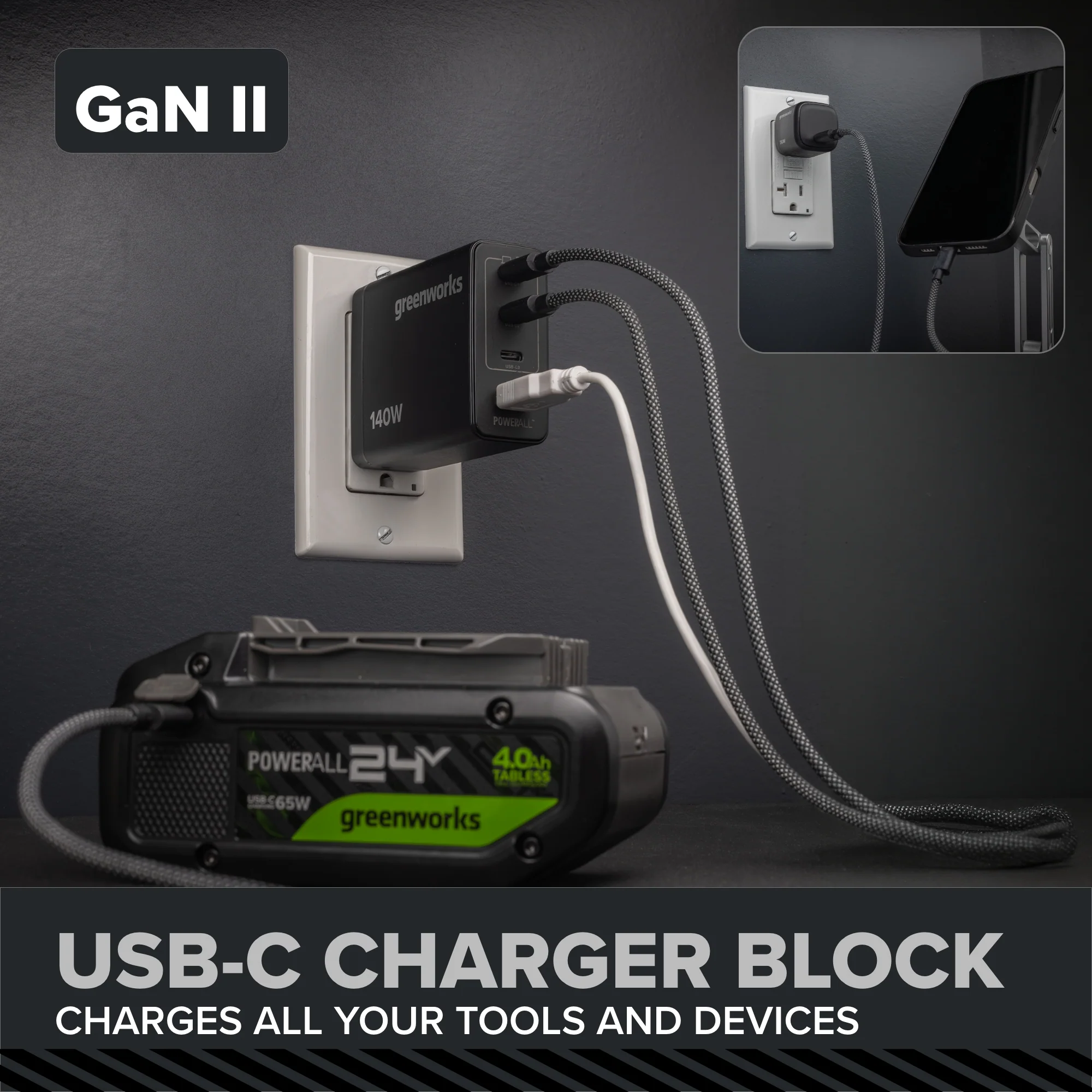 24V PowerAll Pro 850 in-lb 1/2" Hammer Drill, with 2.0 Ah Battery, 30W Charger, Belt Clip, and Auxiliary Handle - Image 20