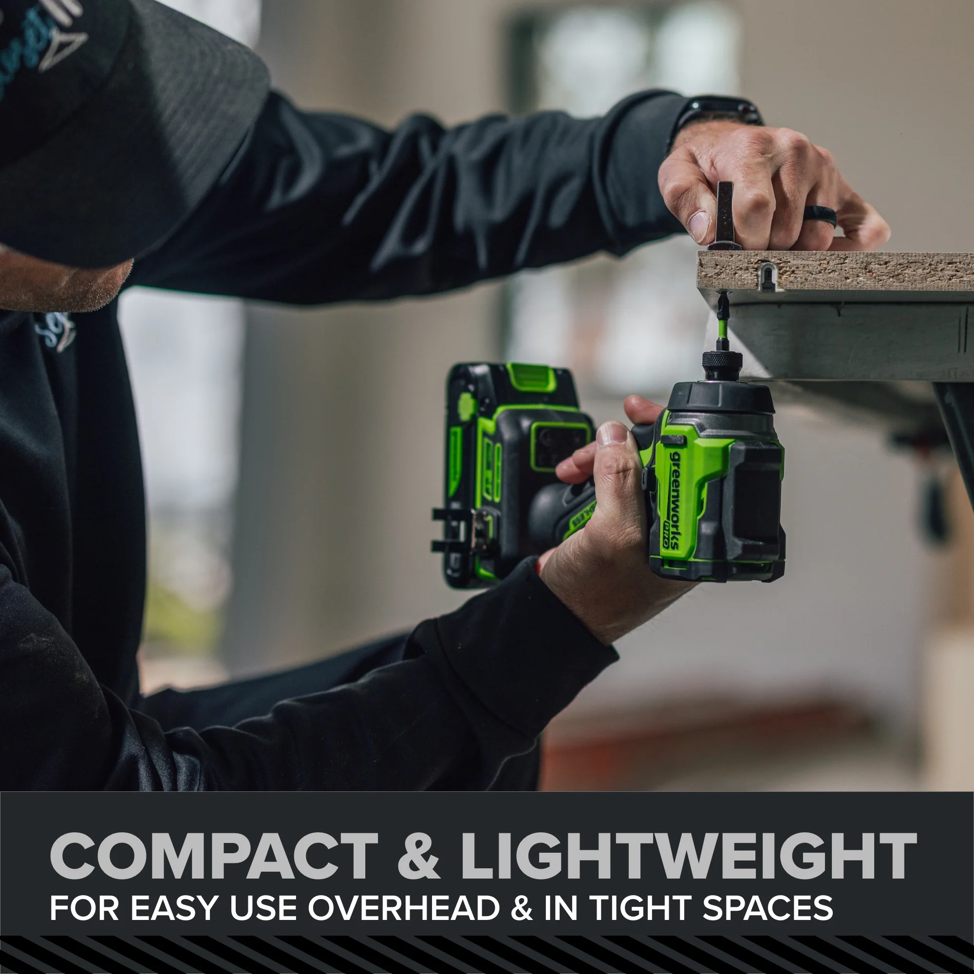 24V PowerAll Pro 2,200 In-Lb Impact Driver, with 2.0 Ah USB-C Battery, 65W USB-C Charger Block, 3' 100W USB-C Cable, Belt Clip - Image 10