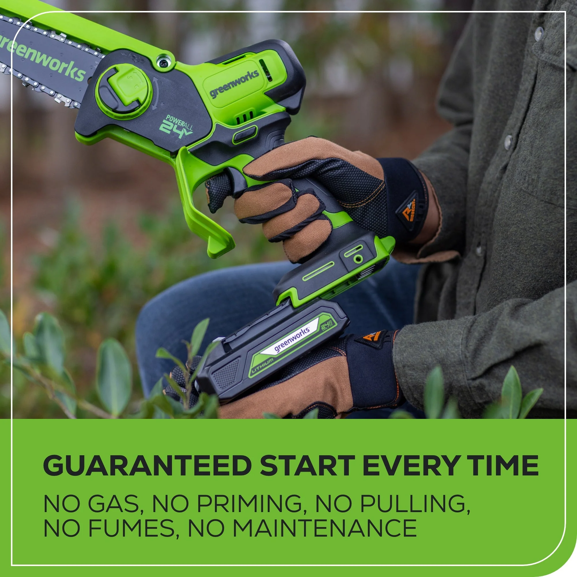 24V 6" Cordless Battery Brushless Pruner Saw (Tool Only) - Image 7