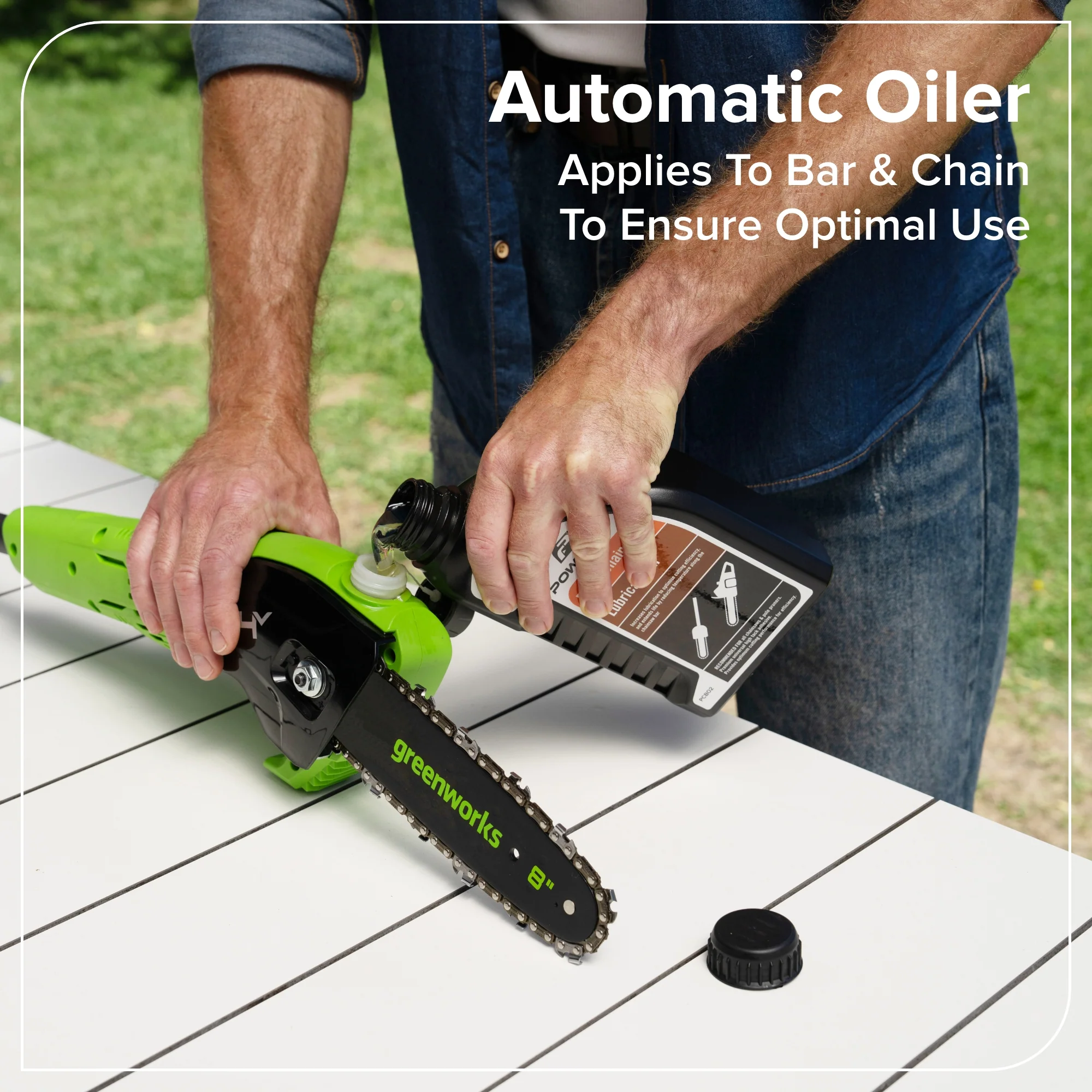 24V 8" Cordless Battery Pole Saw (Tool Only) - Image 6