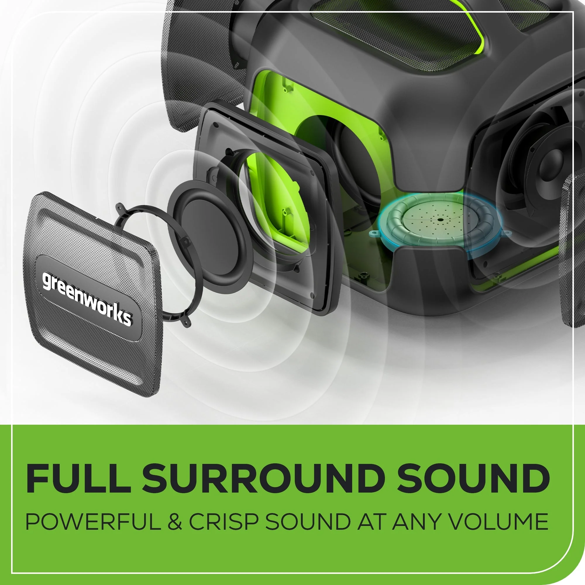 24V Cordless Battery Bluetooth Speaker: 2.0 Ah Battery and Charger - Image 4