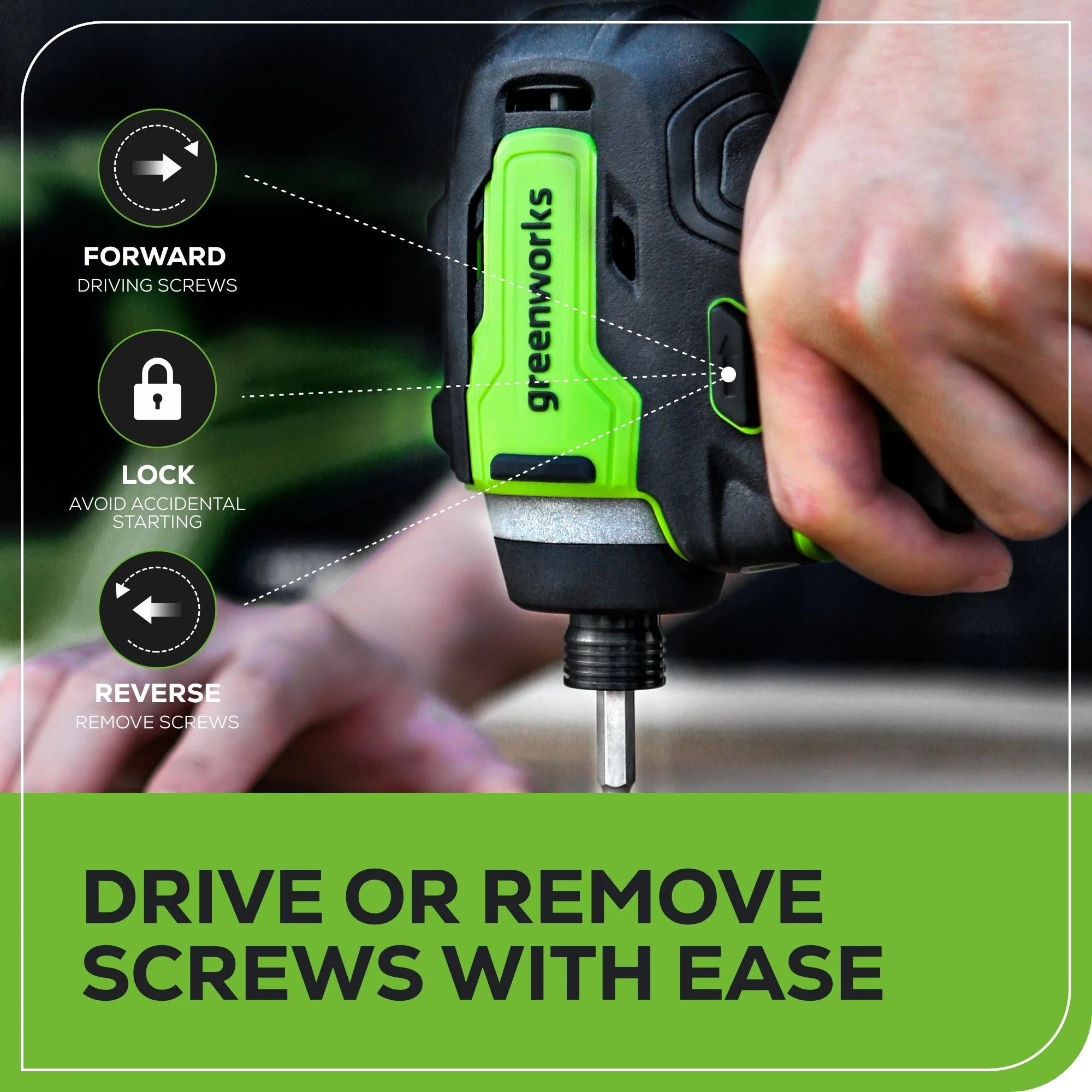 24V 1/4" 1950 in/lbs Brushless Impact Driver Kit (8-piece Bit Set and Tool Bag Included): (2) 2Ah Batteries and Charger - Image 6