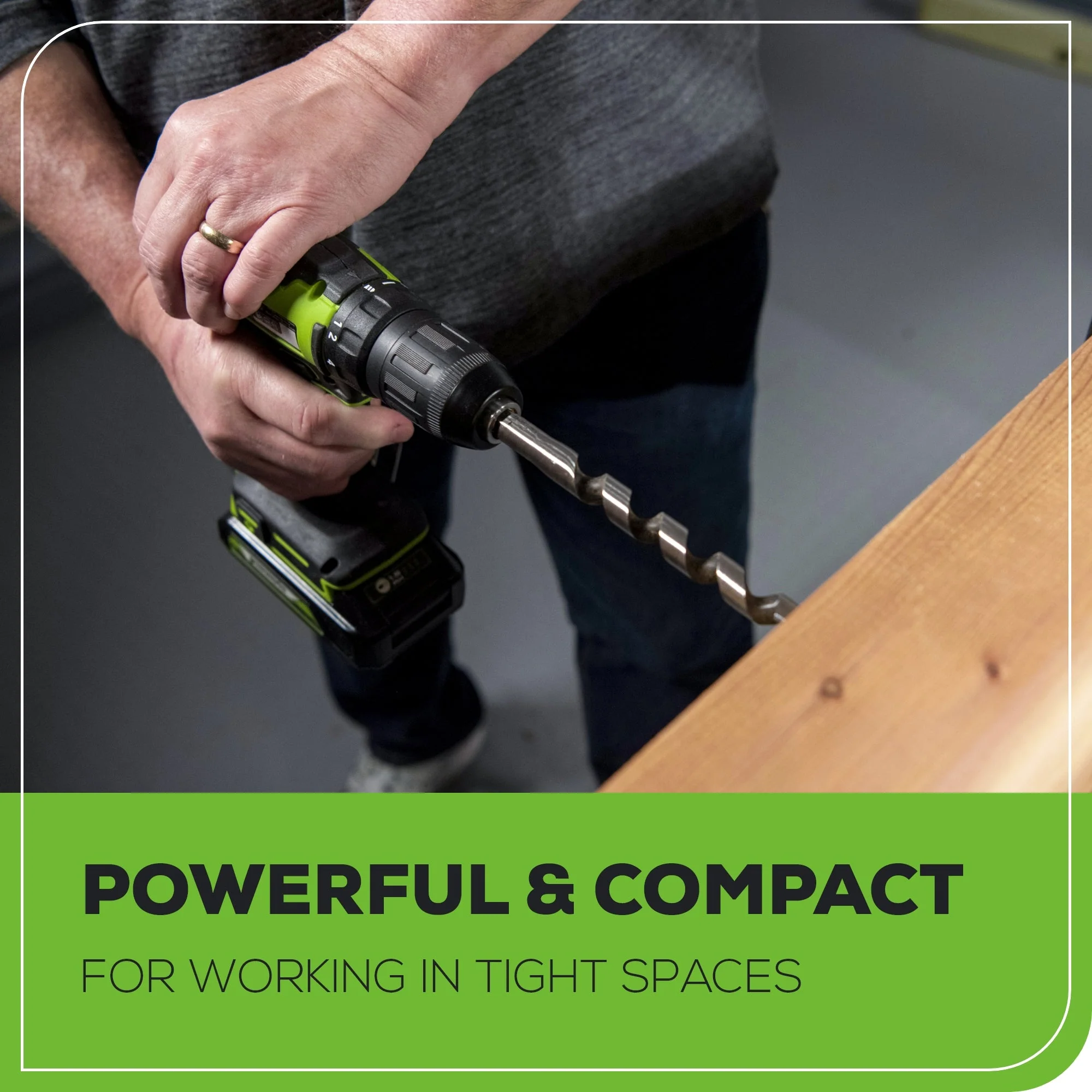 24V Brushless 1/2" 310 in/lbs Drill Kit: (2) 2Ah Batteries and Charger, 8-piece Bit Set and Tool Bag Included - Image 10