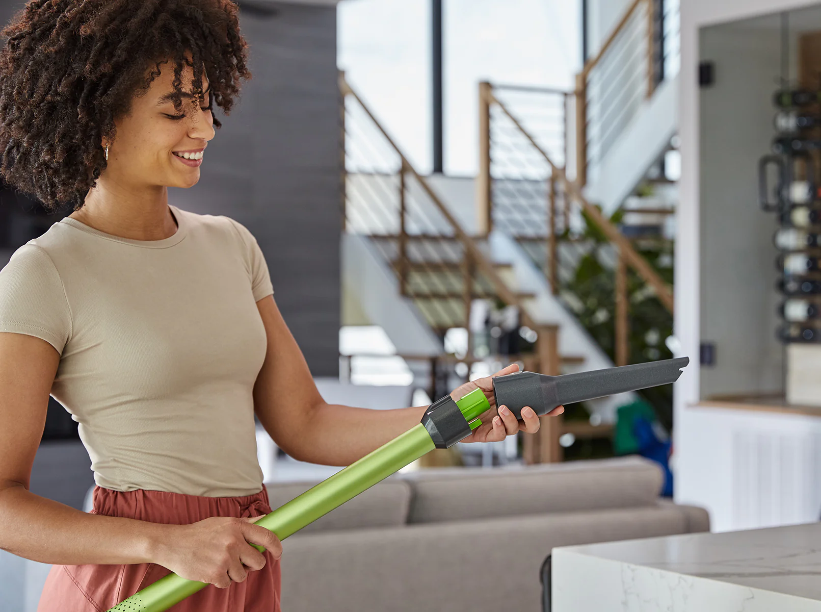 24V Cordless Green Stick Vacuum 3-in-1 Bundle: (2) 4.0 Ah Batteries and Charging Stand - Image 8