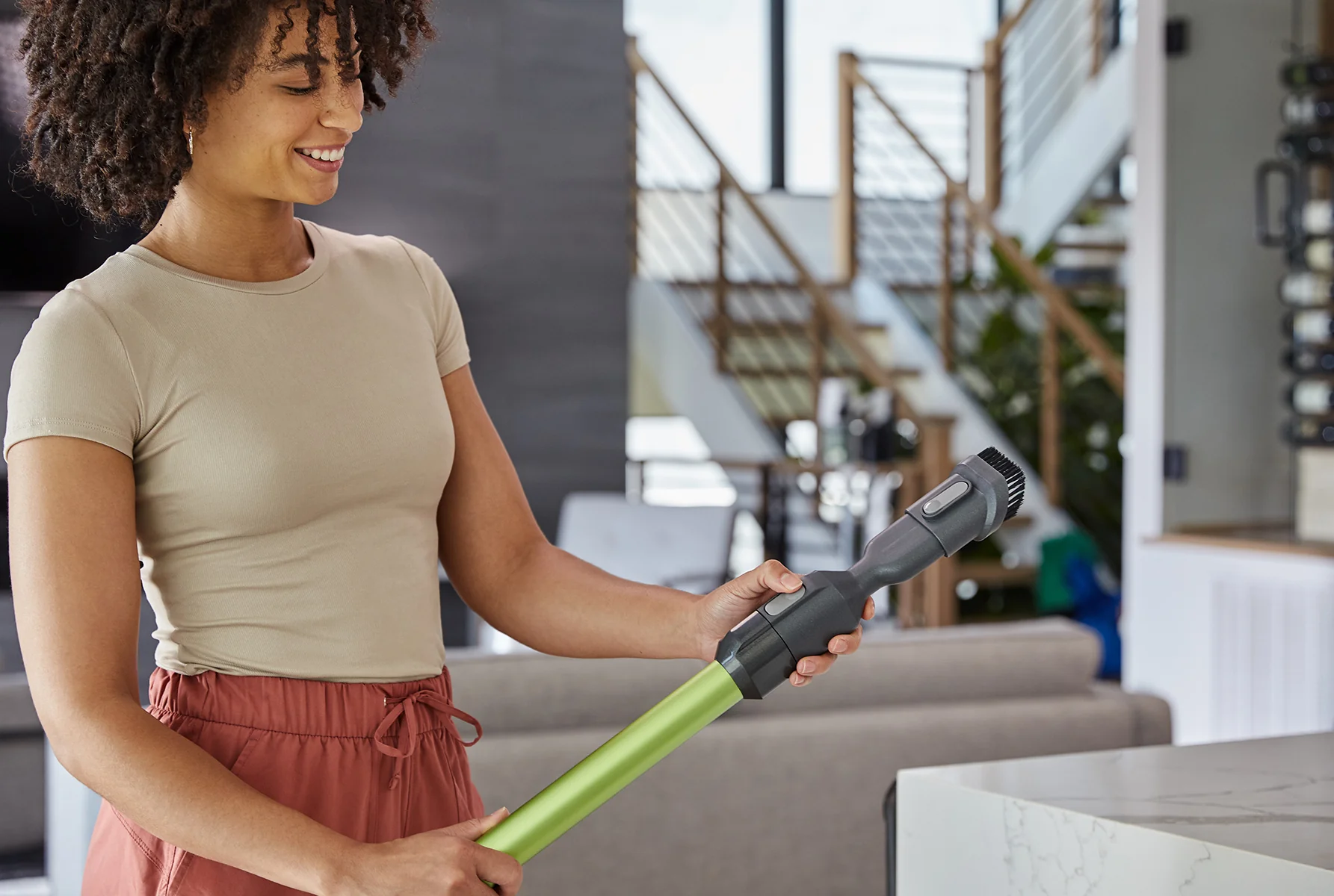24V Cordless Green Stick Vacuum 3-in-1 Bundle: (2) 4.0 Ah Batteries and Charging Stand - Image 9