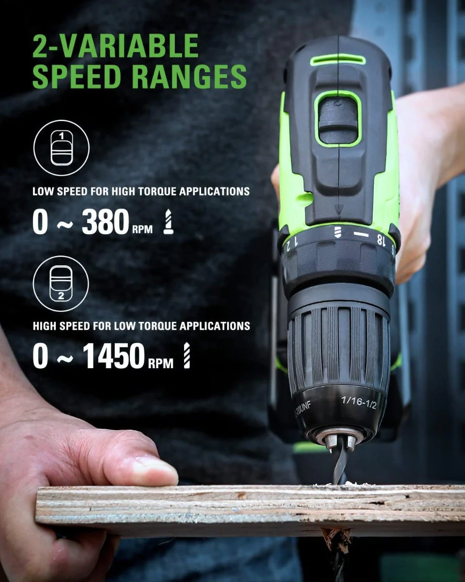 24V Cordless Battery Drill / Driver and Impact Driver w/ Two (2) 2.0Ah Batteries & Charger - Image 4