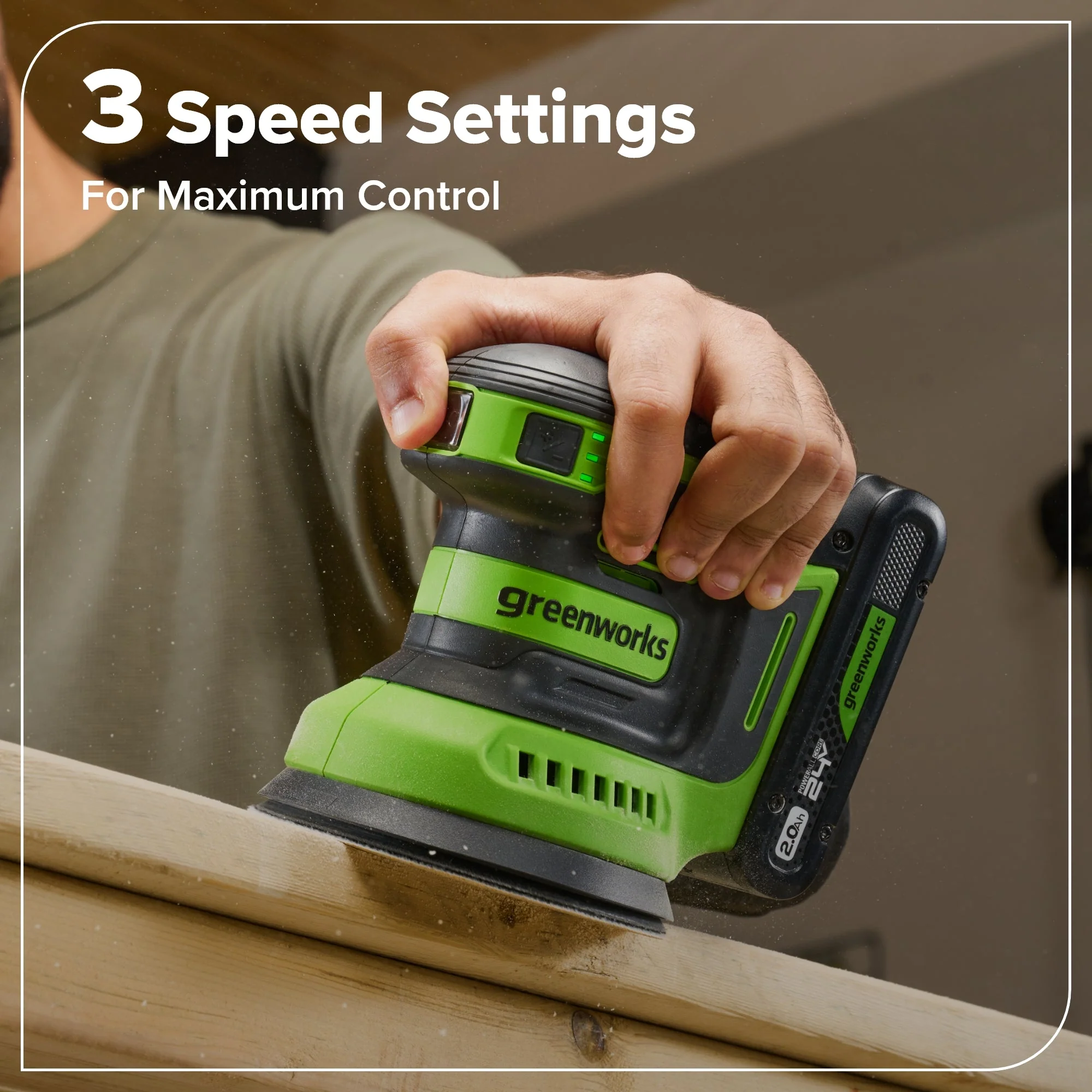 24V Brushless Power Tool 8PC Combo Kit: (2) 4.0 Ah and (1) 2.0 Ah USB-C Batteries and Charger - Image 22