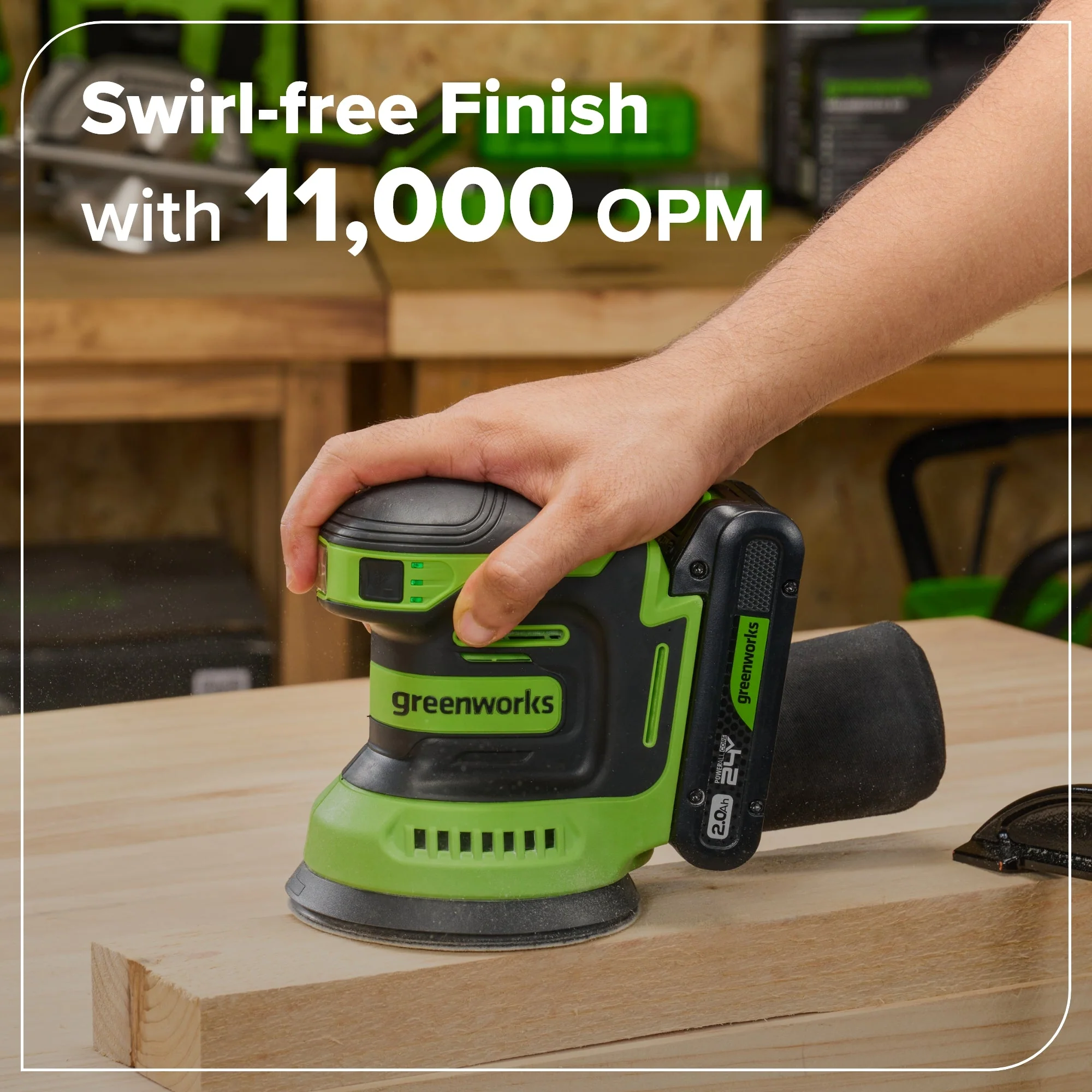 24V Brushless Power Tool 8PC Combo Kit: (2) 4.0 Ah and (1) 2.0 Ah USB-C Batteries and Charger - Image 23