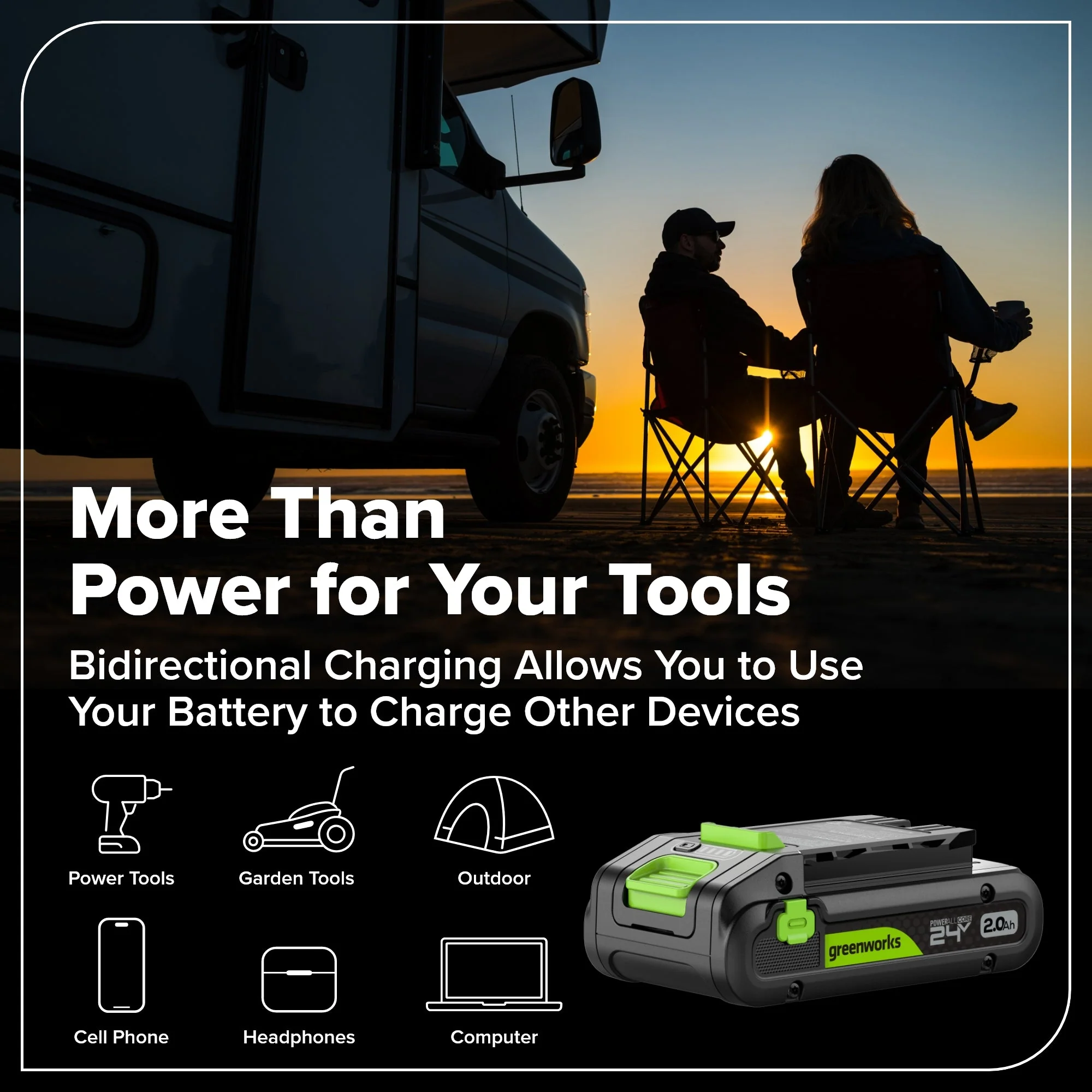 24V Brushless Power Tool 8PC Combo Kit: (2) 4.0 Ah and (1) 2.0 Ah USB-C Batteries and Charger - Image 35