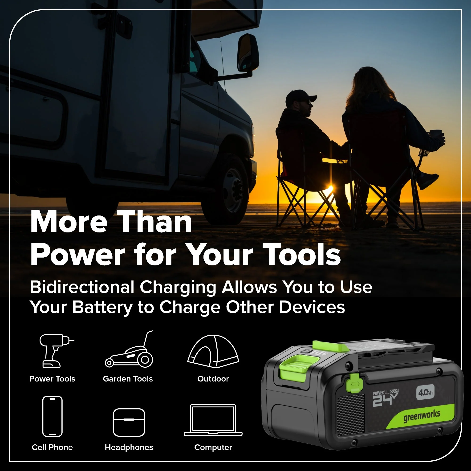 24V Brushless Power Tool 8PC Combo Kit: (2) 4.0 Ah and (1) 2.0 Ah USB-C Batteries and Charger - Image 36