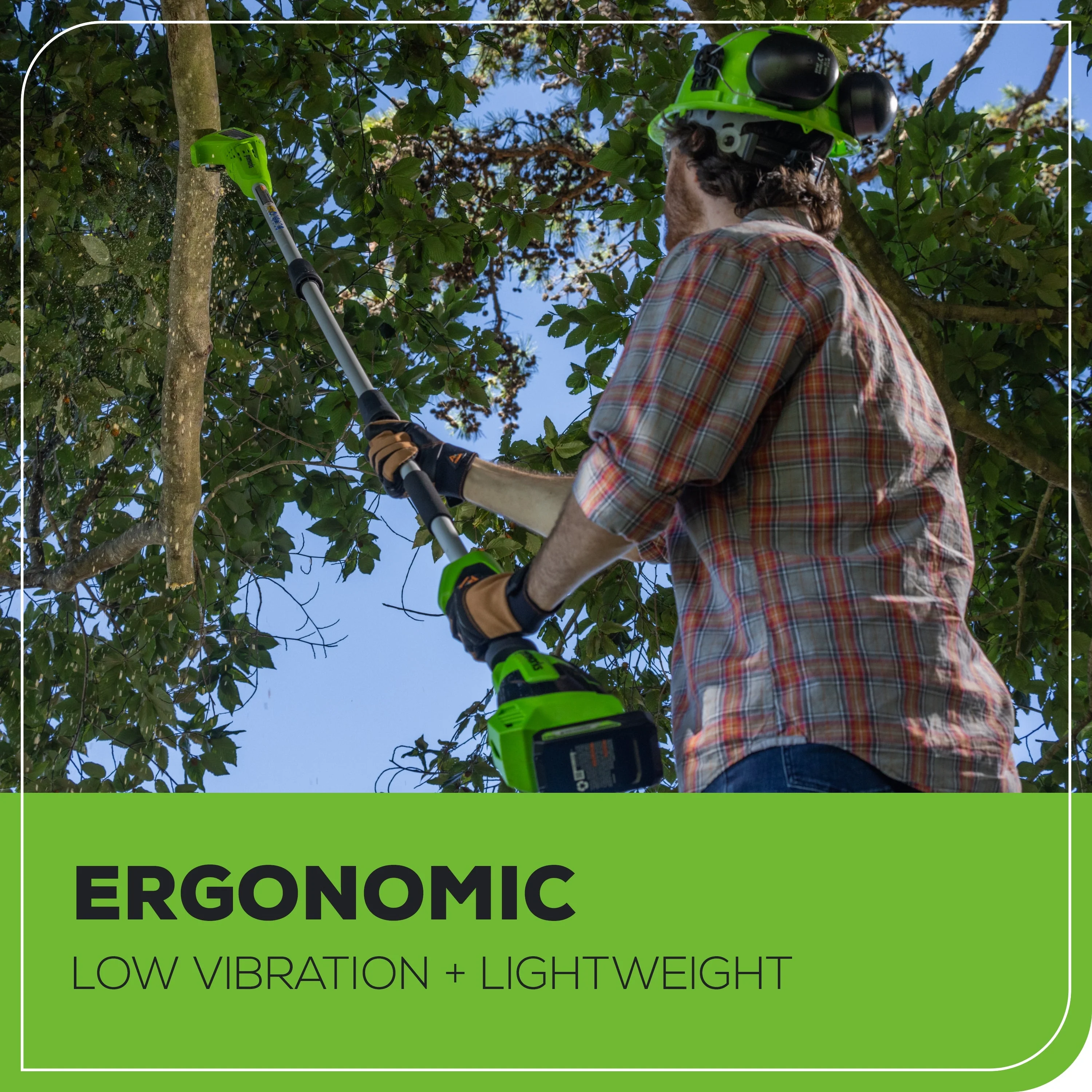 24V 8" Cordless Battery Pole Saw w/ 2.0 Ah Battery & Charger - Image 6