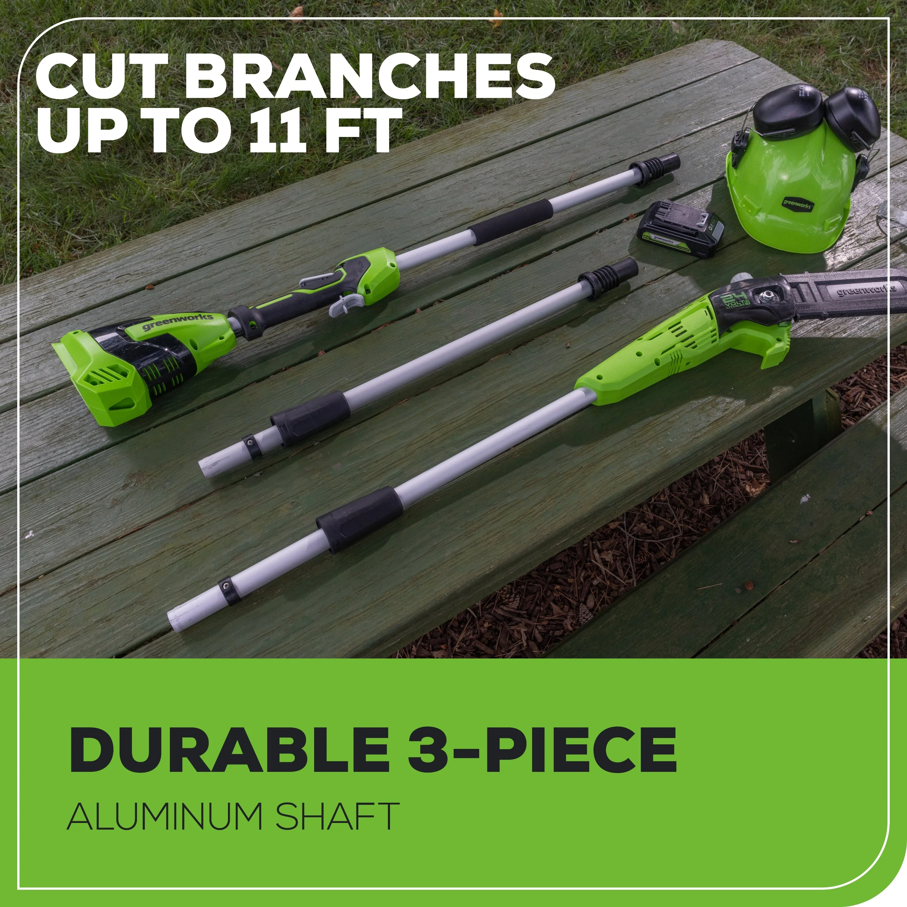 24V 8" Cordless Battery Pole Saw w/ 2.0 Ah Battery & Charger - Image 8