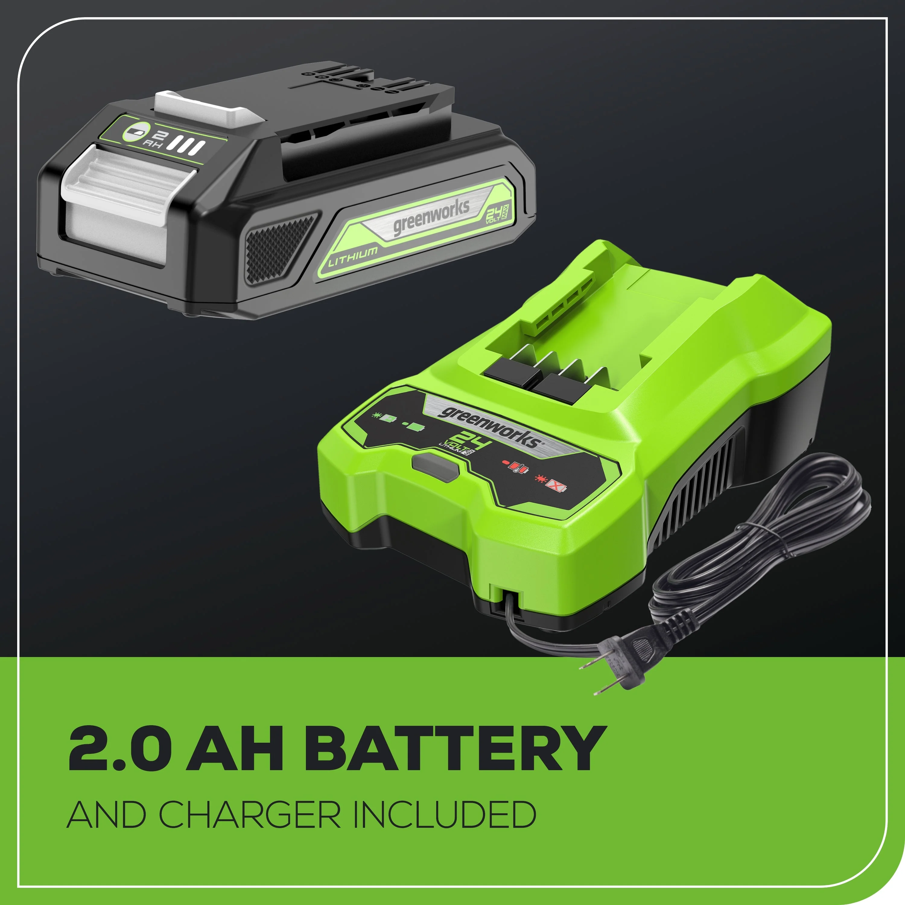 24V 8" Cordless Battery Pole Saw w/ 2.0 Ah Battery & Charger - Image 9