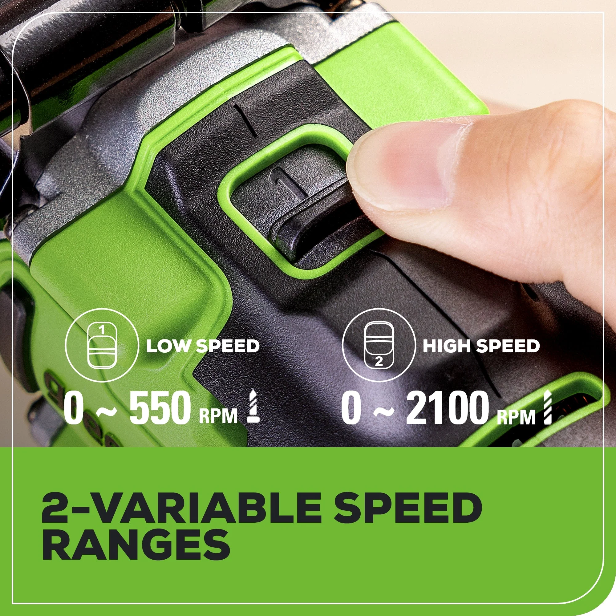24V Cordless Battery 1/2" 800 in/lbs Drill Driver (Tool Only) - Image 6