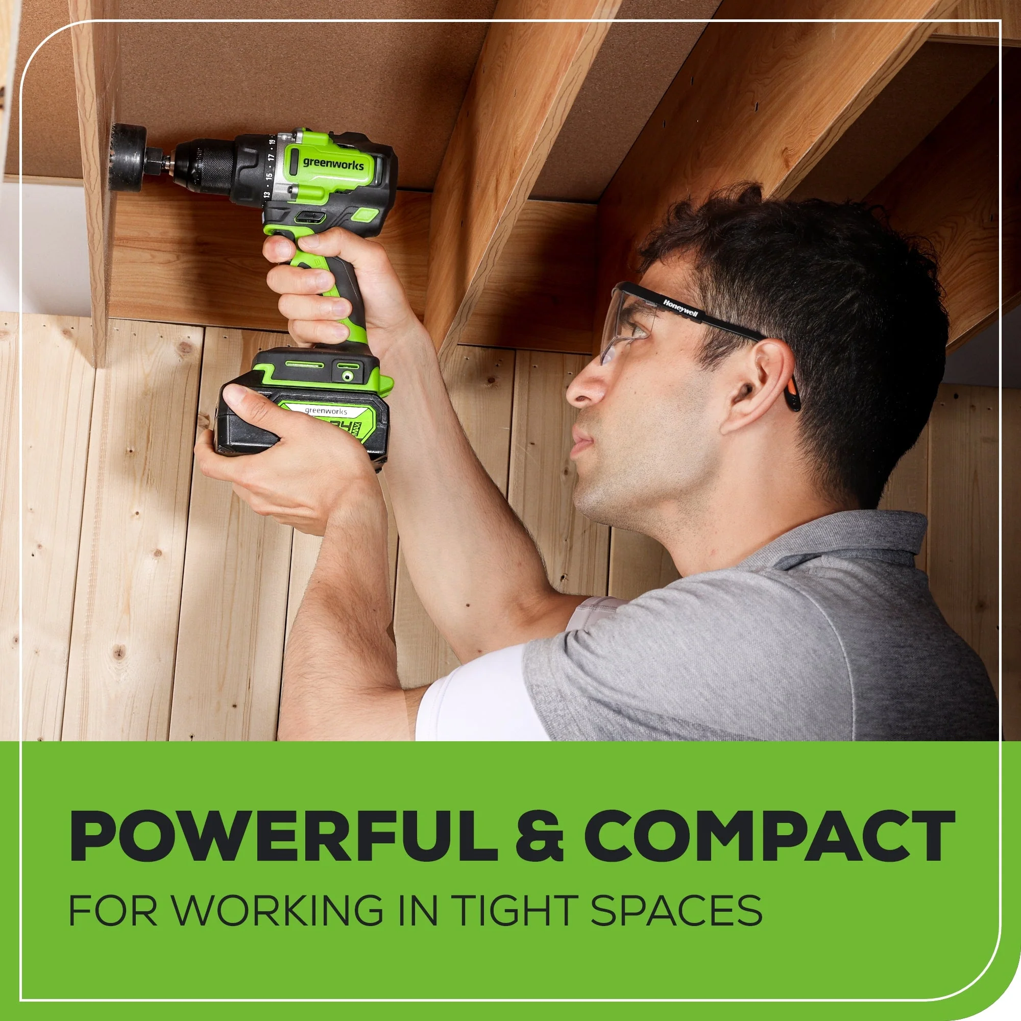 24V Cordless Battery 1/2" 800 in/lbs Drill Driver: 4.0 Ah USB Battery and Charger - Image 10