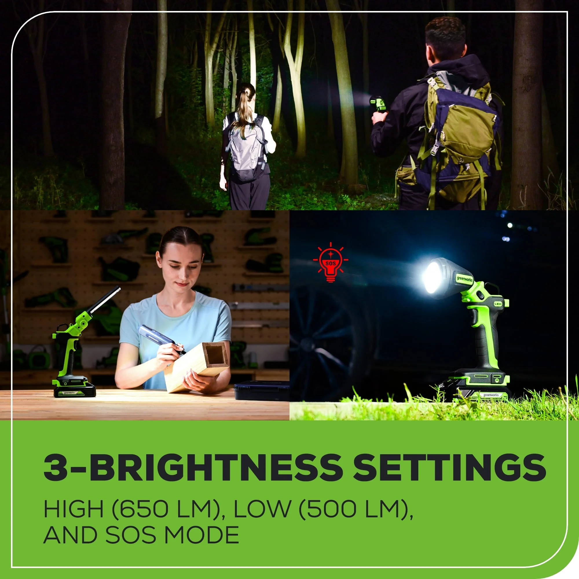 24V Cordless Battery 2-in-1 Work Light (Tool Only) - Image 8