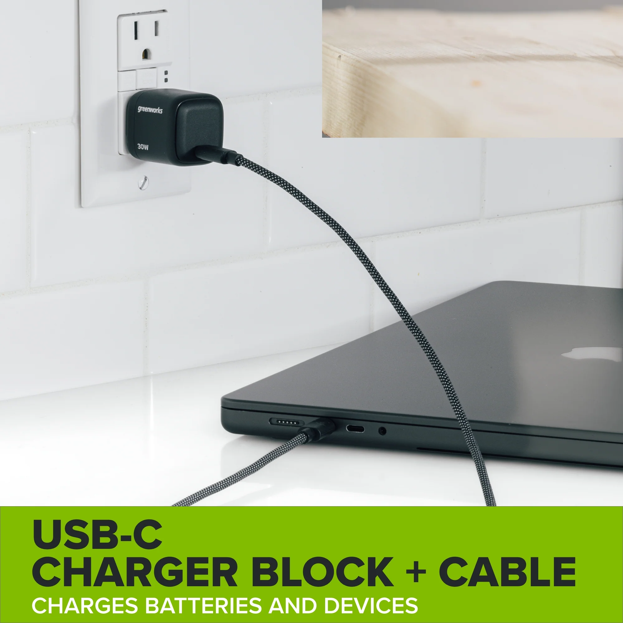 24V PowerAll 3/8" 280 in-lb Drill, with 2.0 Ah USB-C Battery, 30W USB-C Charger Block, 3' 100W USB-C Cable - Image 11