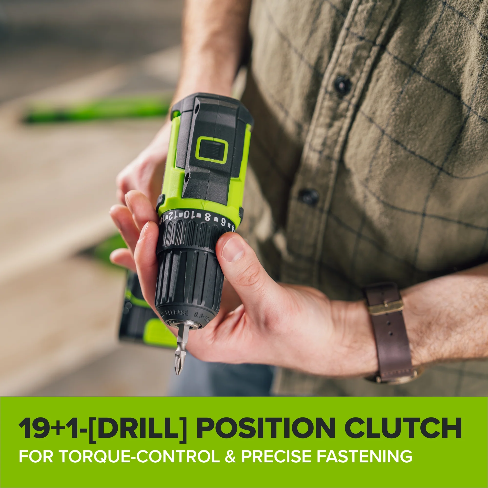 24V PowerAll 3/8" 280 in-lb Drill, with 2.0 Ah USB-C Battery, 30W USB-C Charger Block, 3' 100W USB-C Cable - Image 8