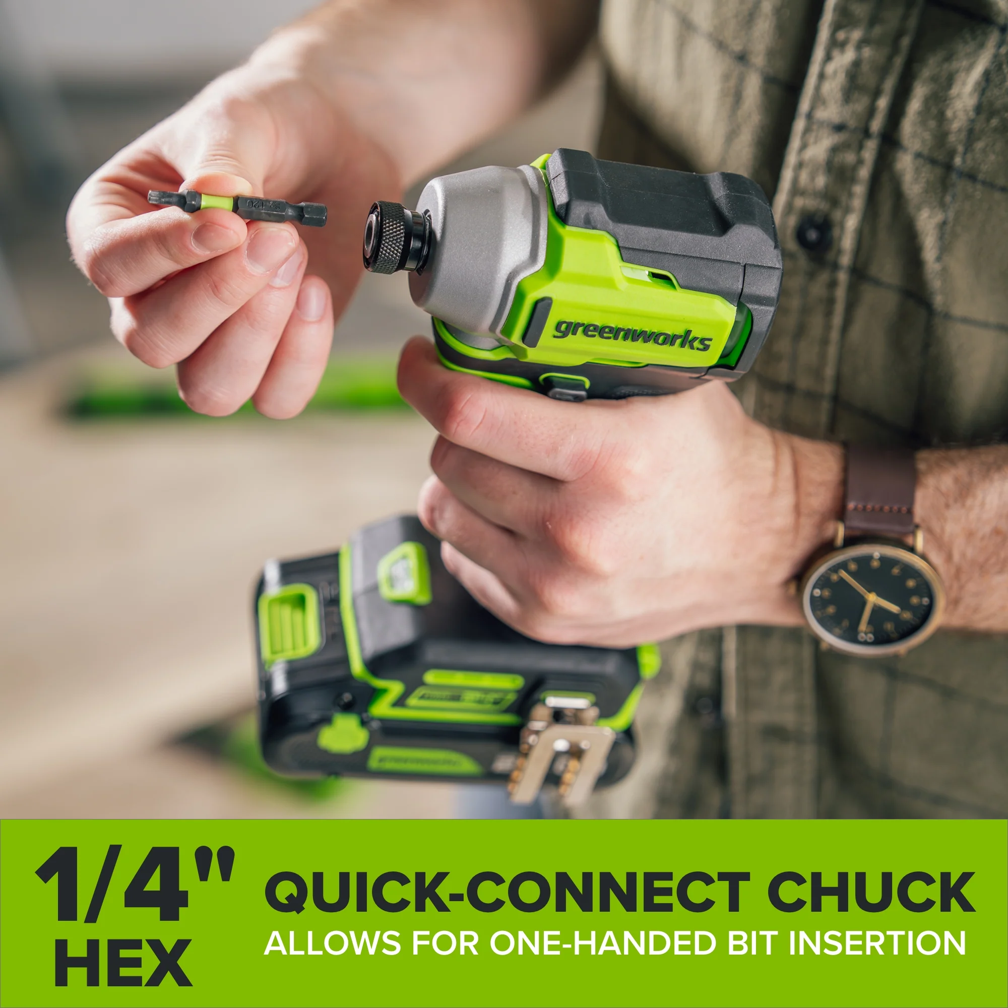 24V PowerAll 3/8" Drill and Impact Driver Combo Kit with (2) 2.0 Ah USB-C Batteries, 30W USB-C Charger Block, and 3' 100W USB-C Cable - Image 8