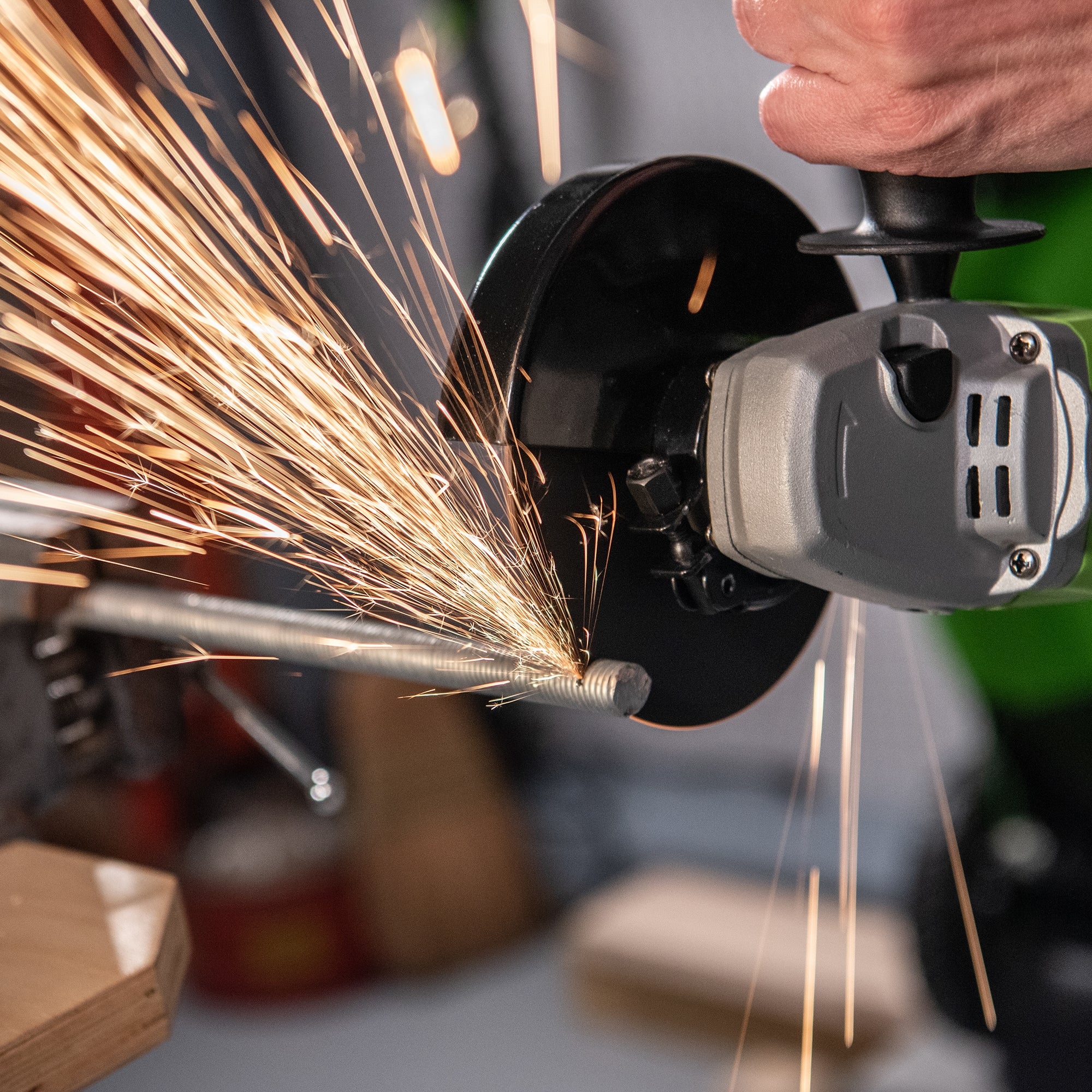 24V PowerAll 4-1/2" Angle Grinder, with Handle, Grinding Wheel, and Guards - Image 12
